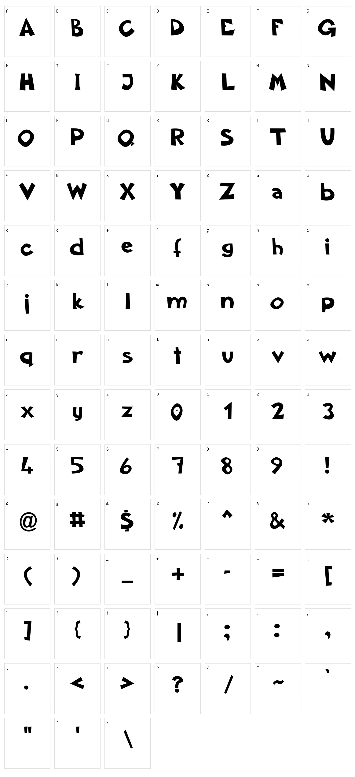 Aklatanic TSO Character Set