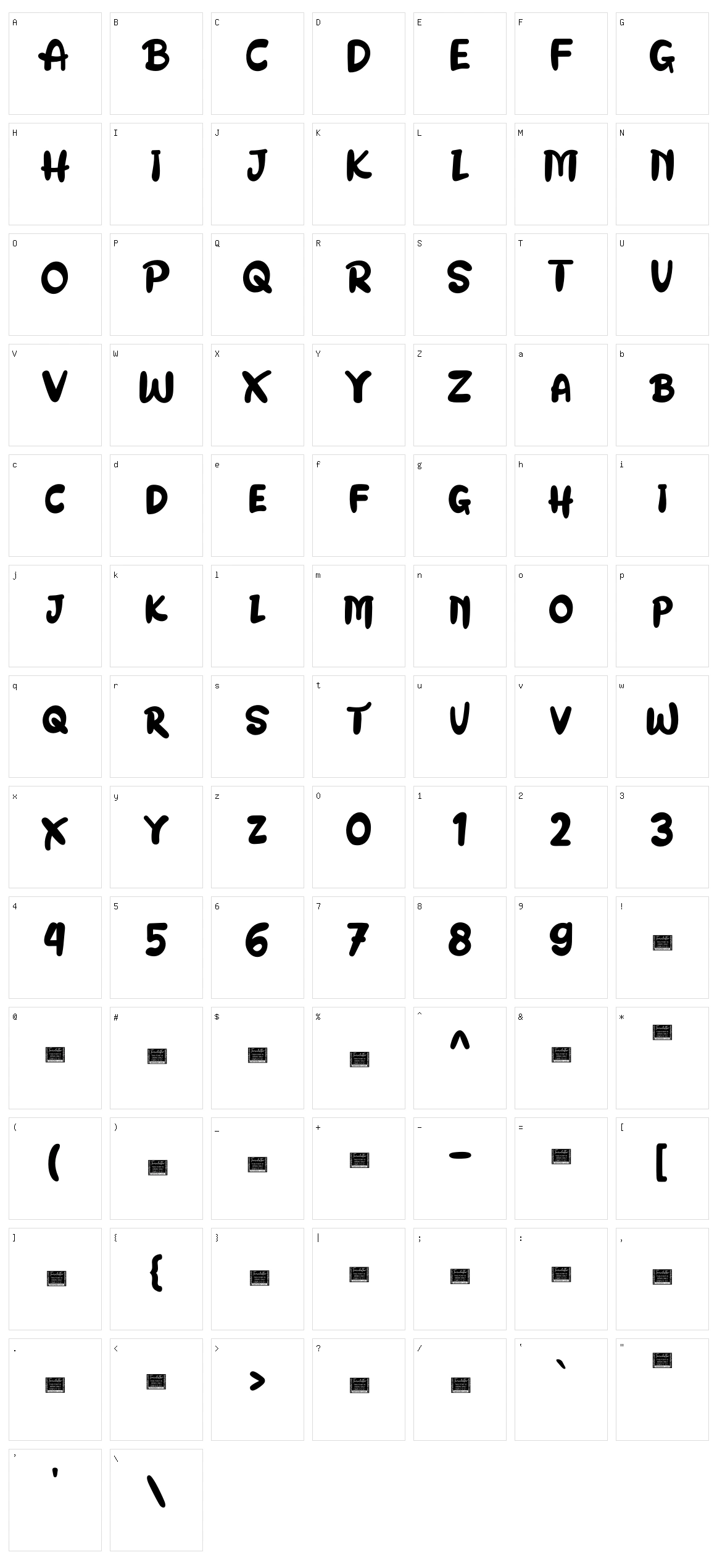 Allay Character Set