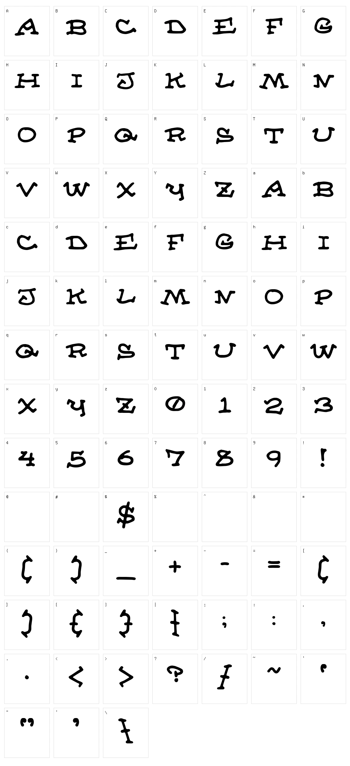 Almanac of the Apprentice Character Set