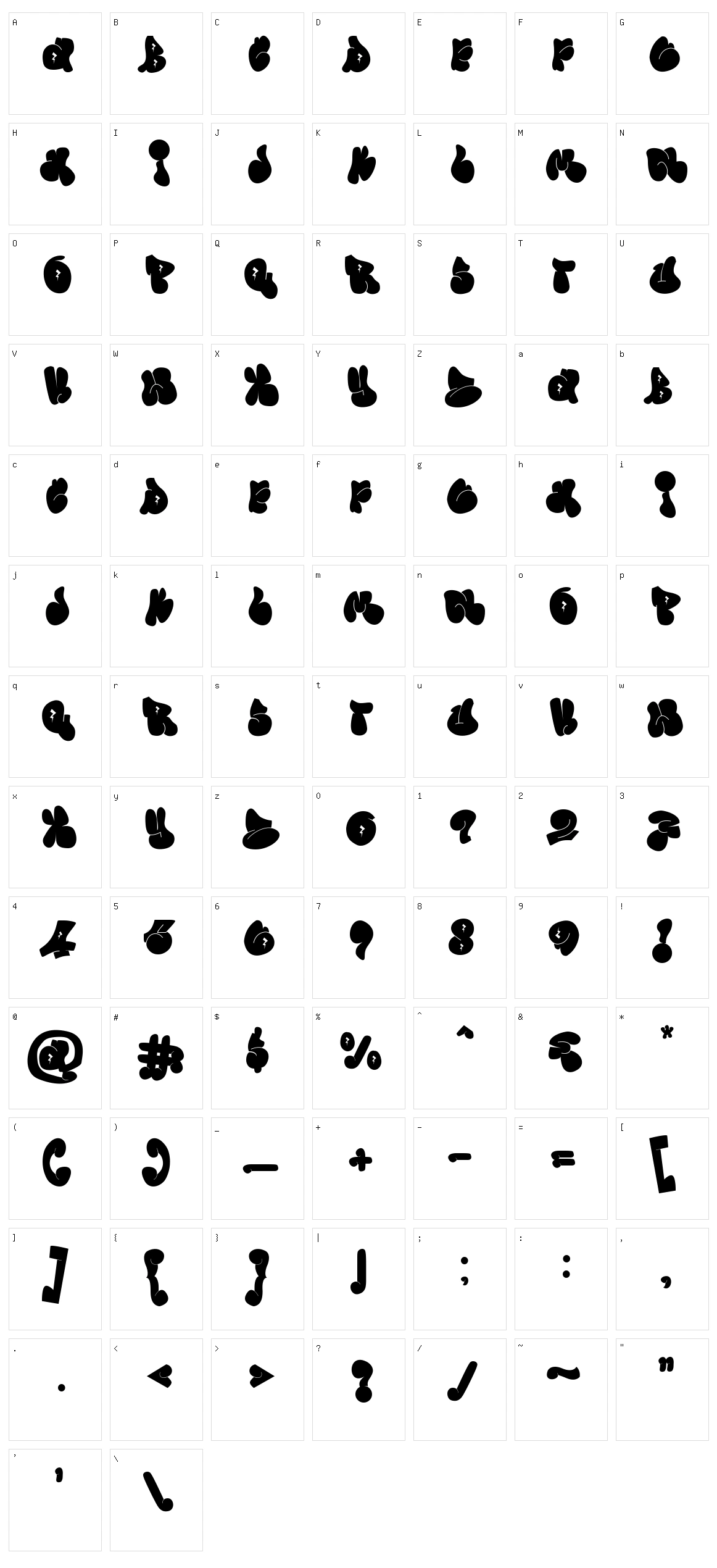 Wushand Graffiti Character Set