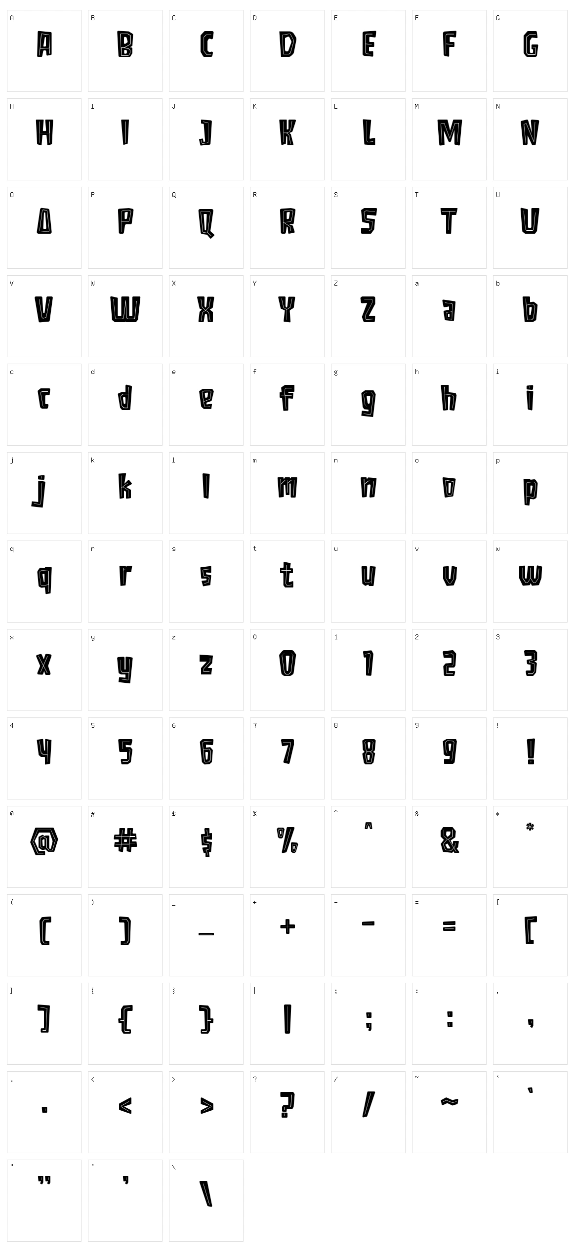 Alpaloza Character Set