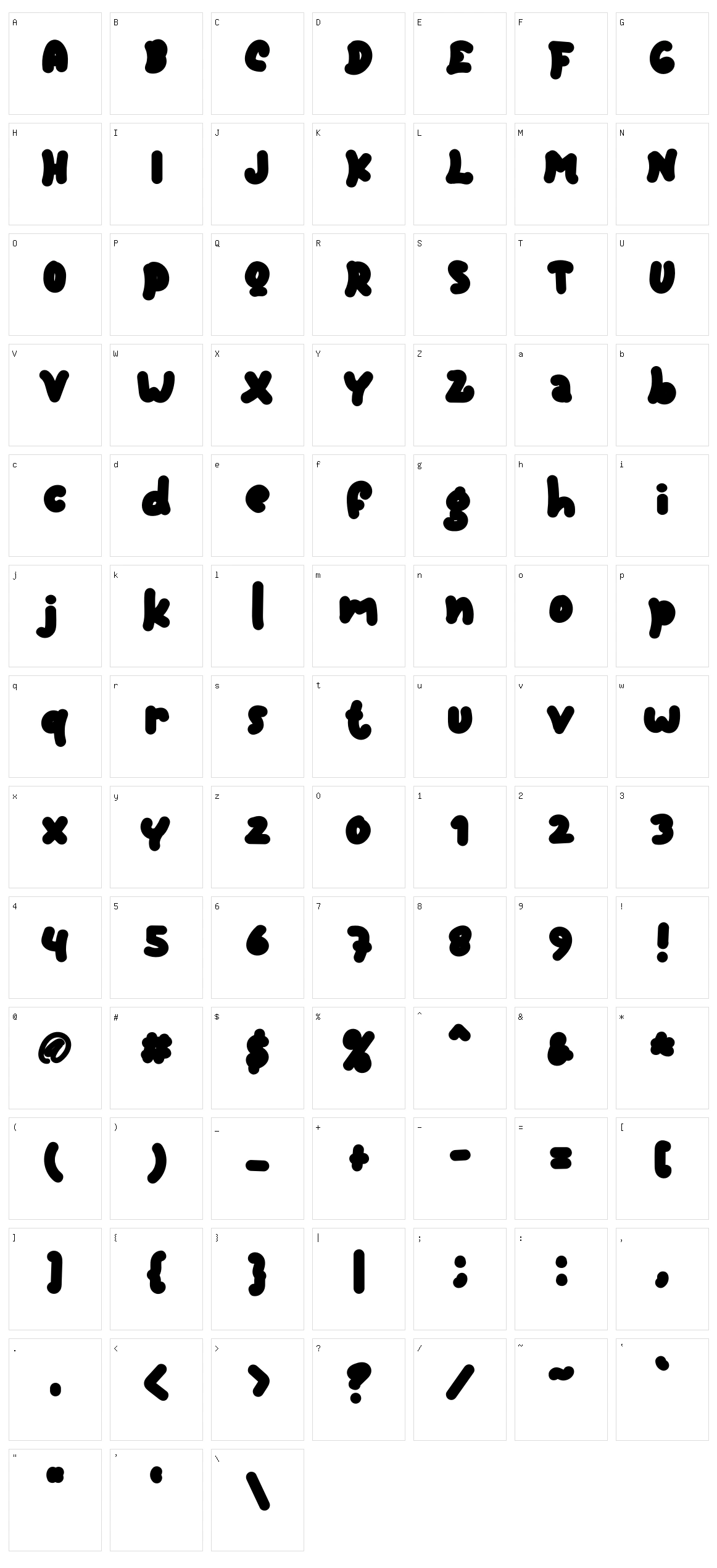 Alphabet Character Set