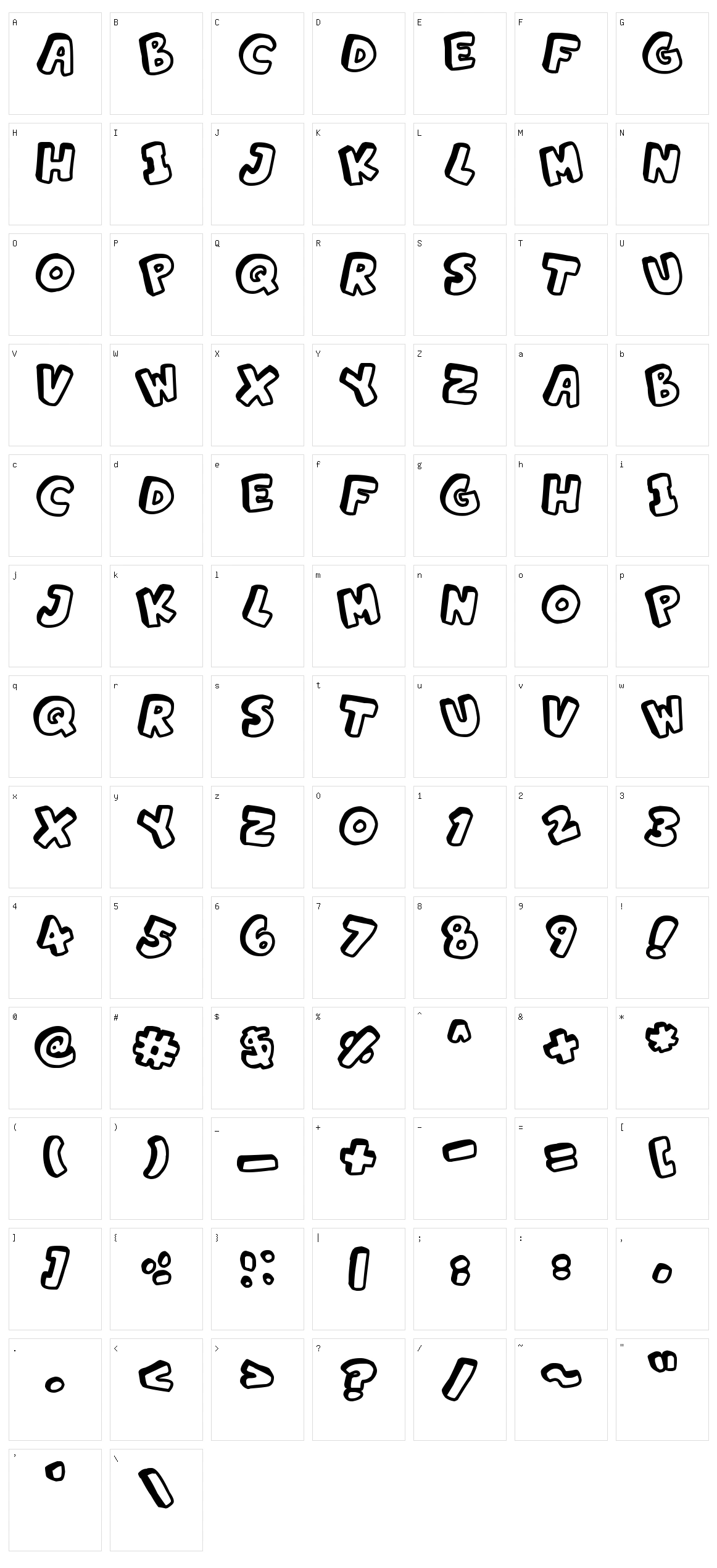 Alphabet Souplings Character Set