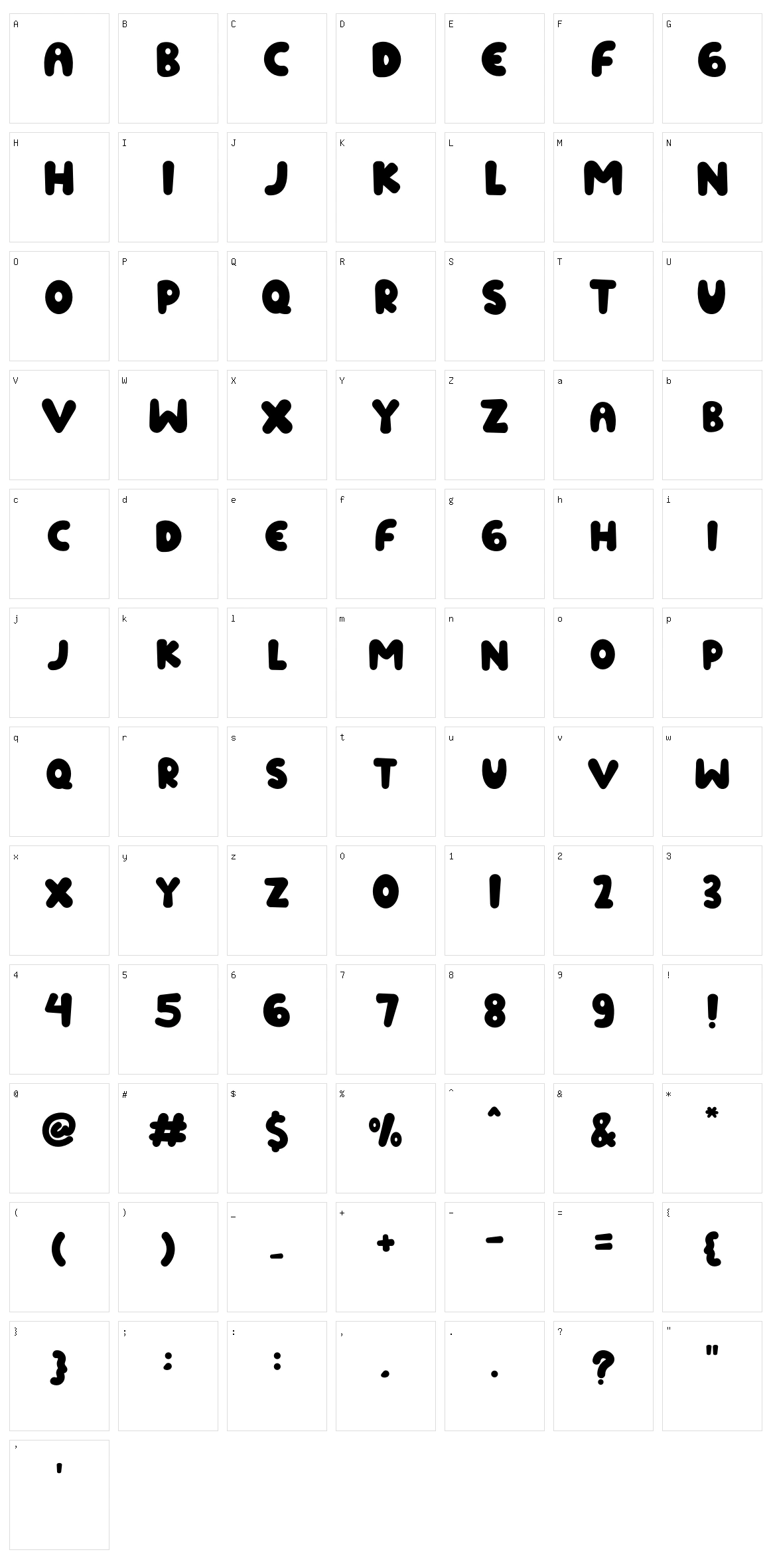 Alqis Character Set