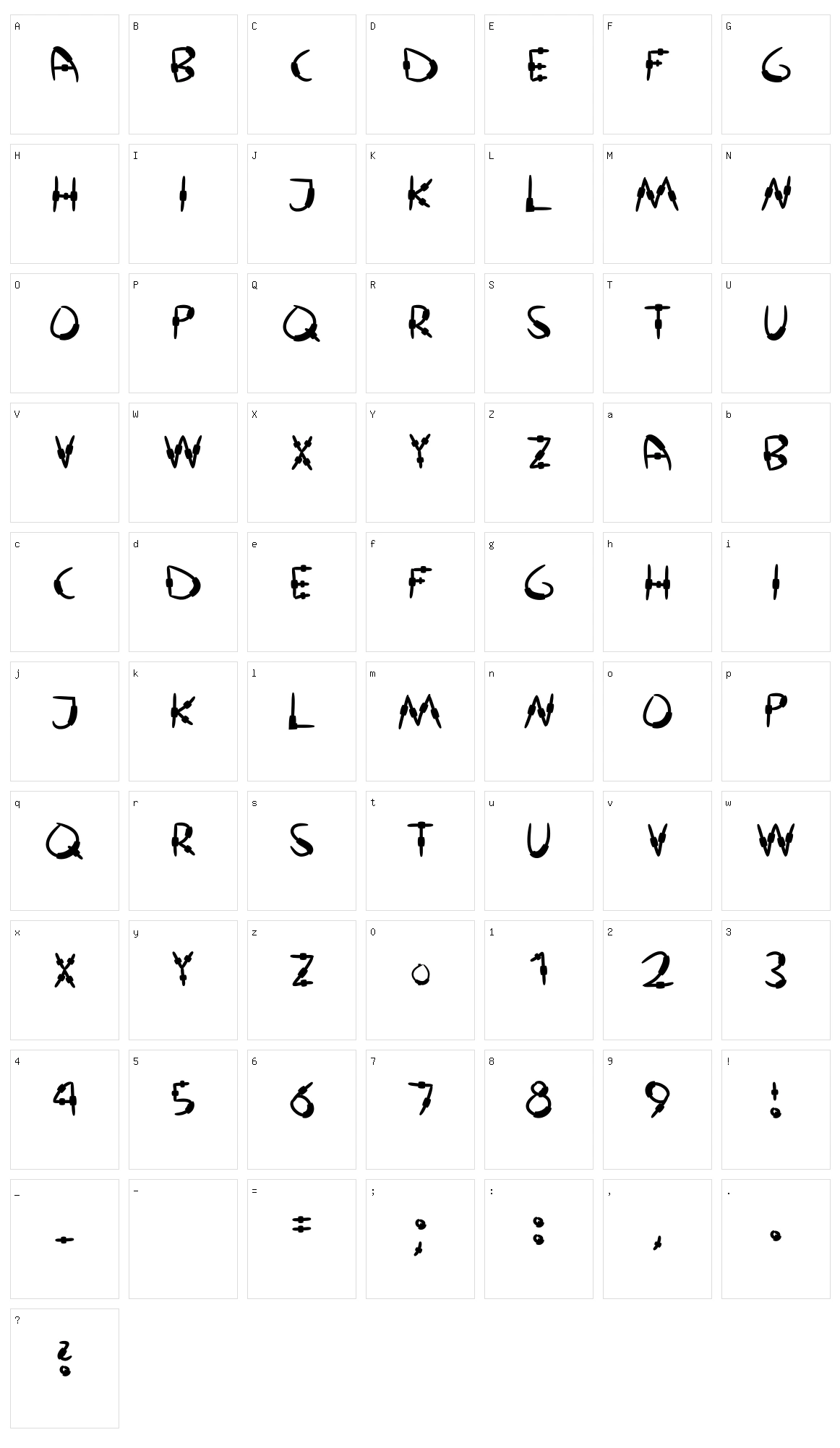 Amish Cyborg Character Set