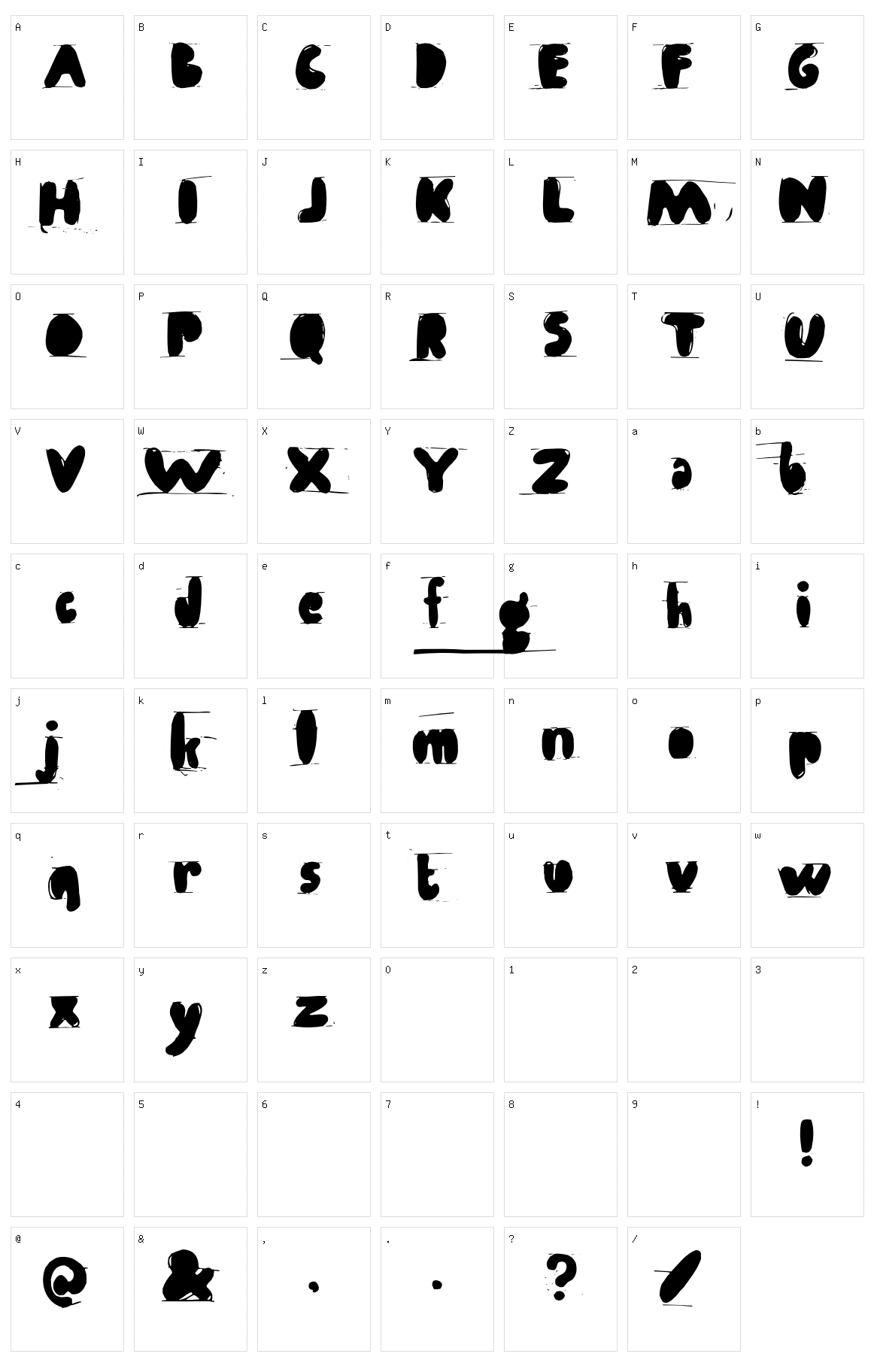 Antibalon Character Set