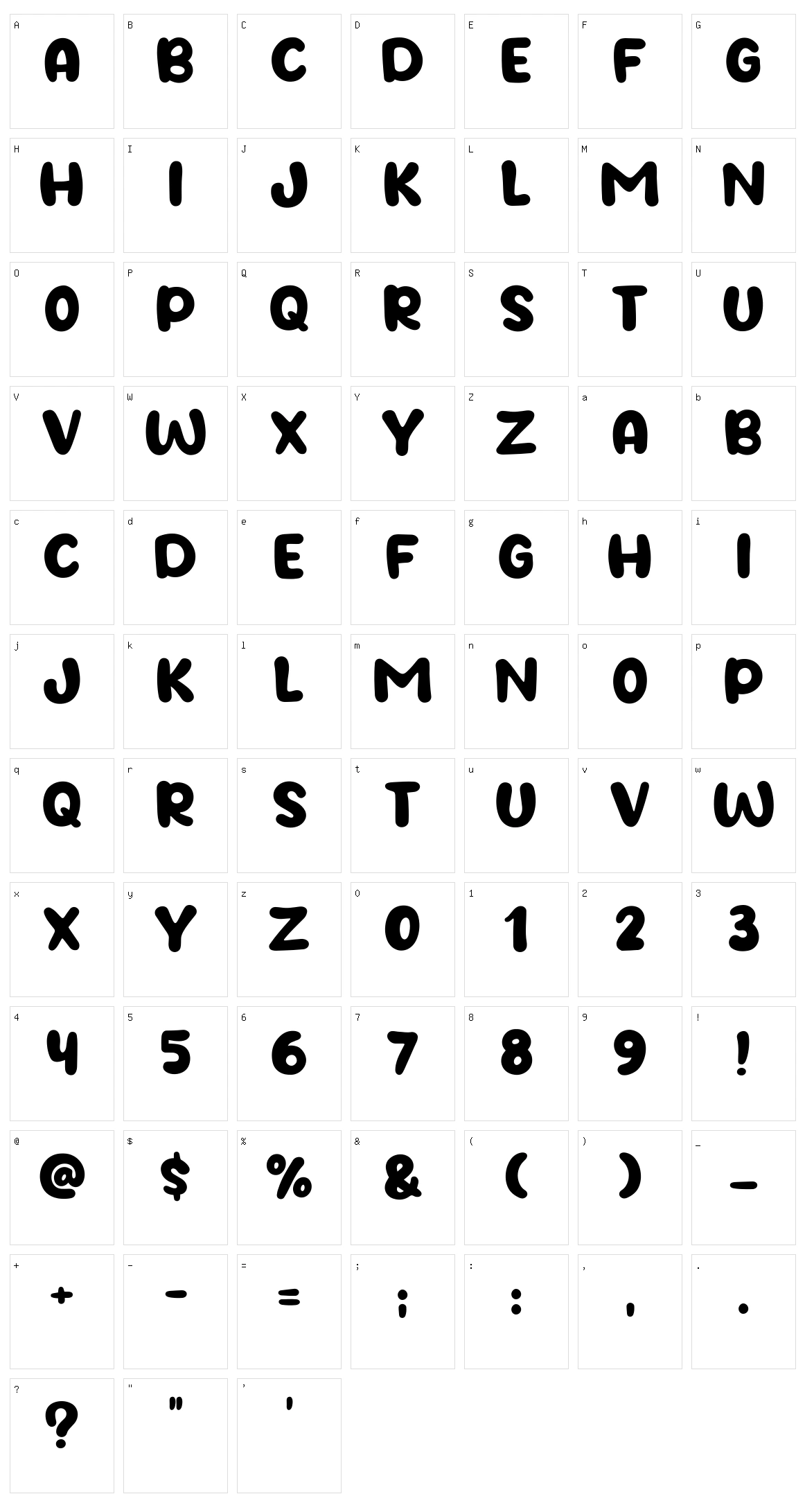 Apple Days Character Set