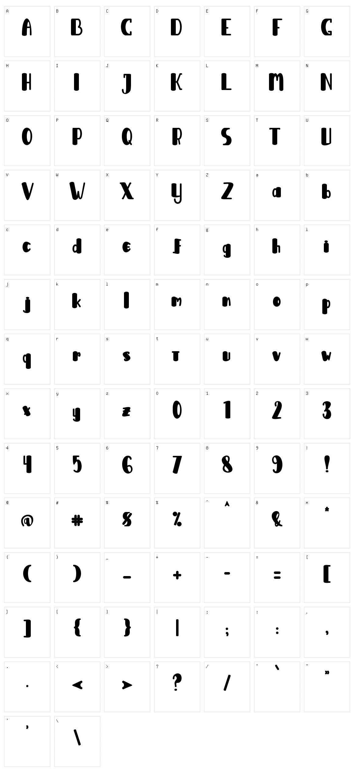 Arrany Character Set