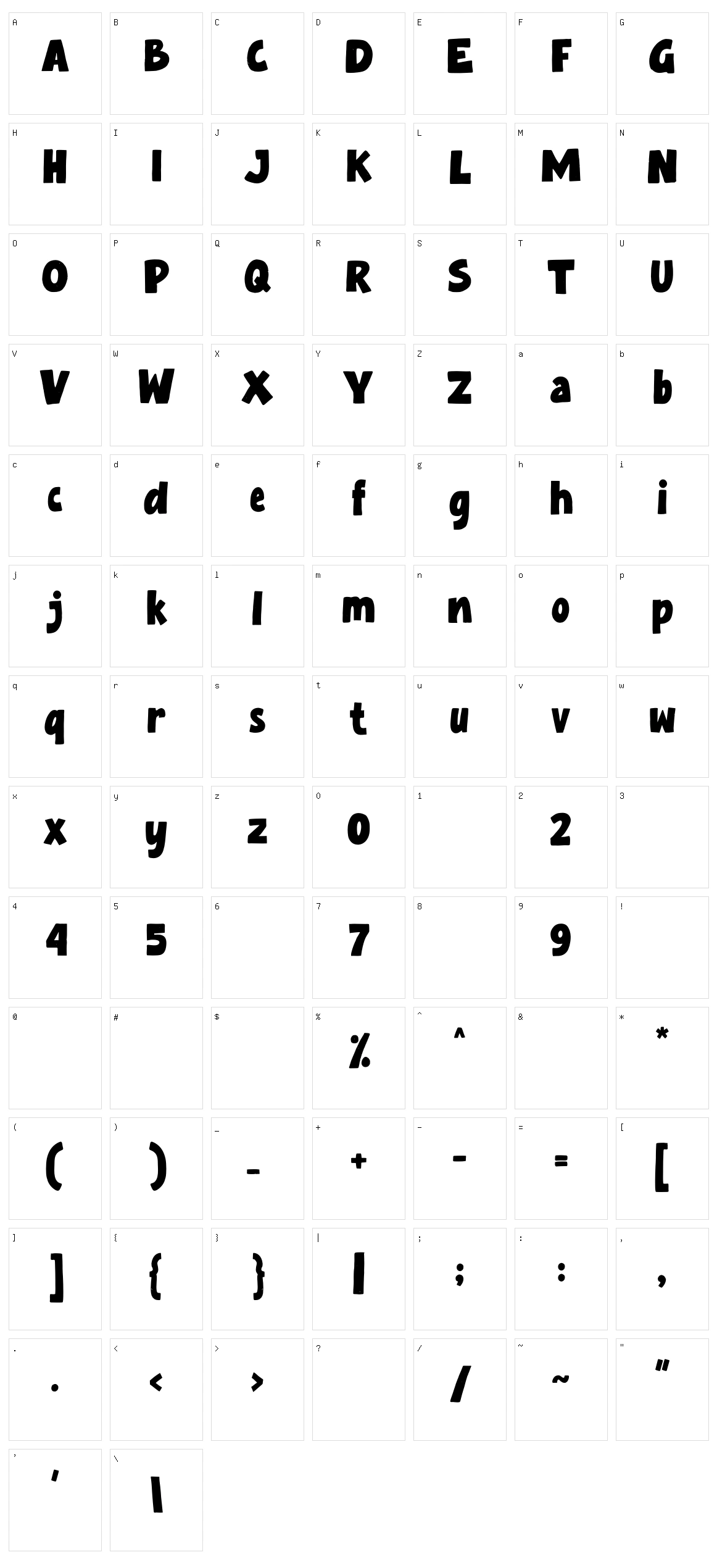 Artka Character Set