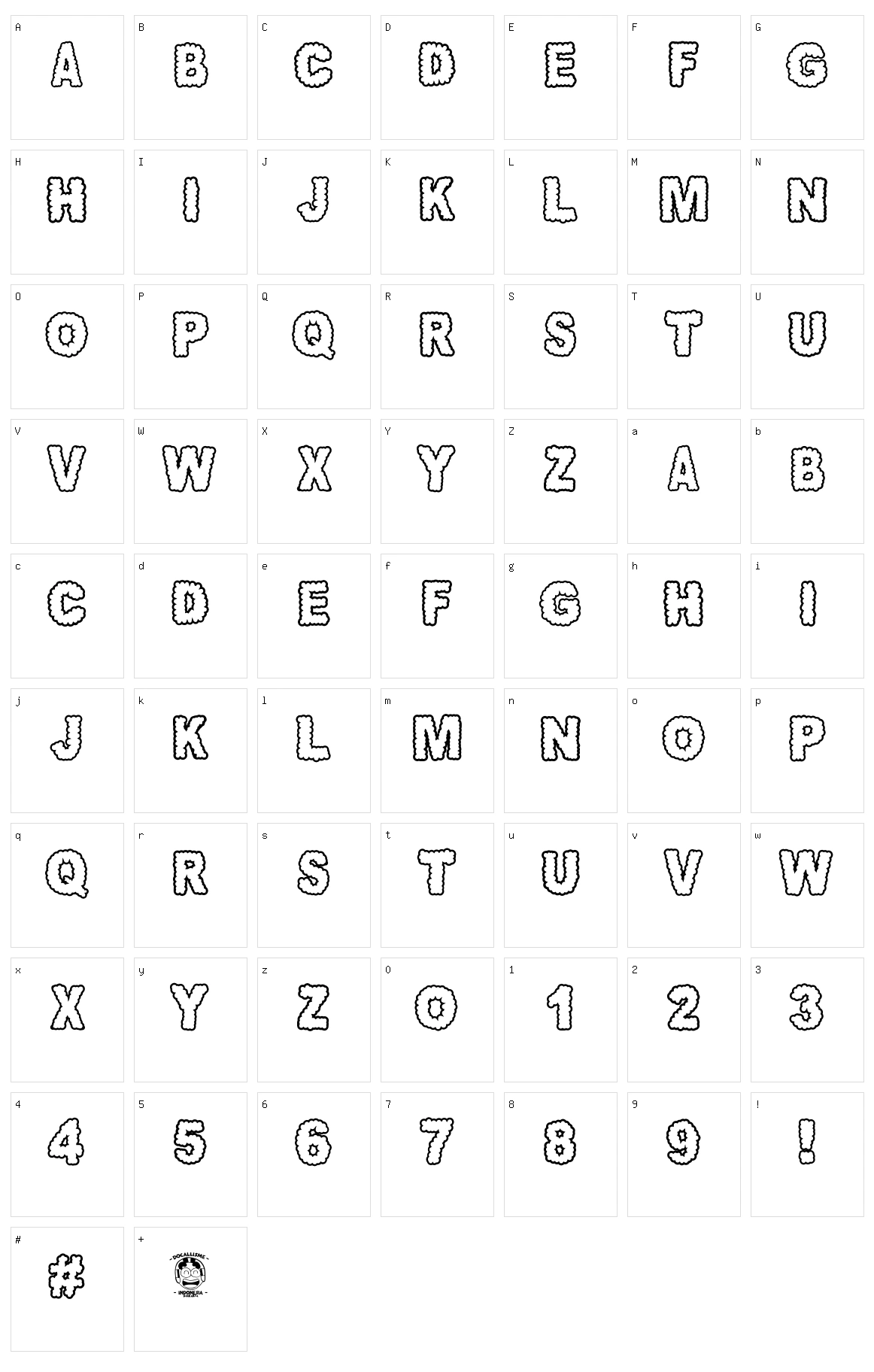 Awan Nusantara Character Set