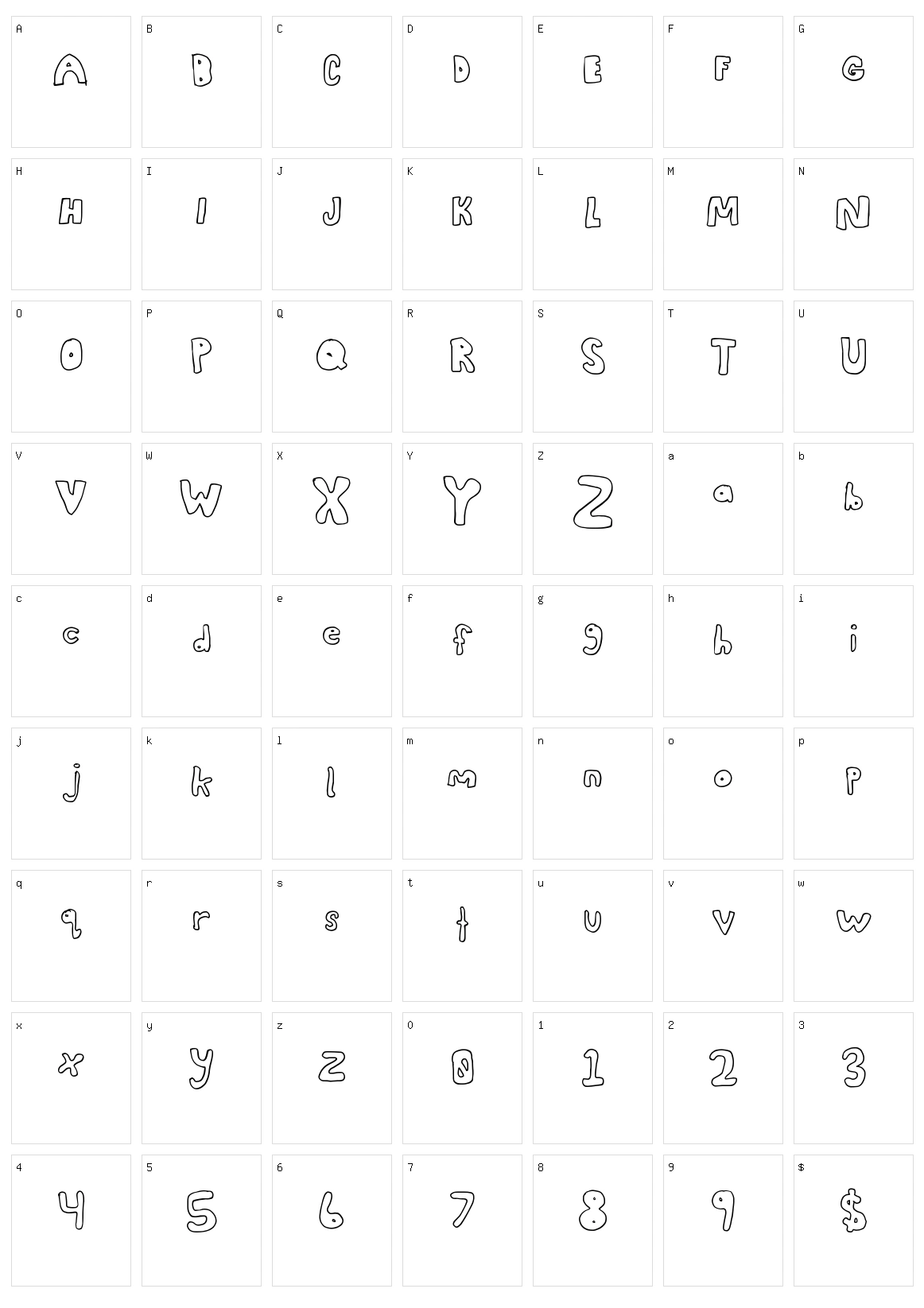 Awesome Style Character Set
