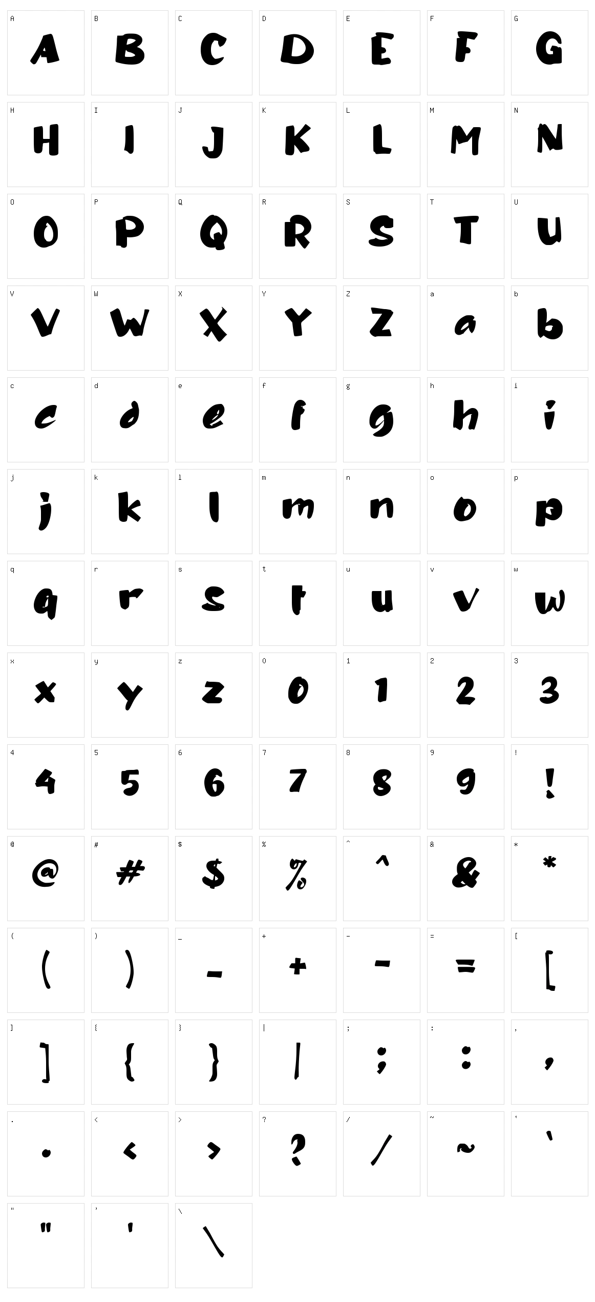 b Belum Character Set