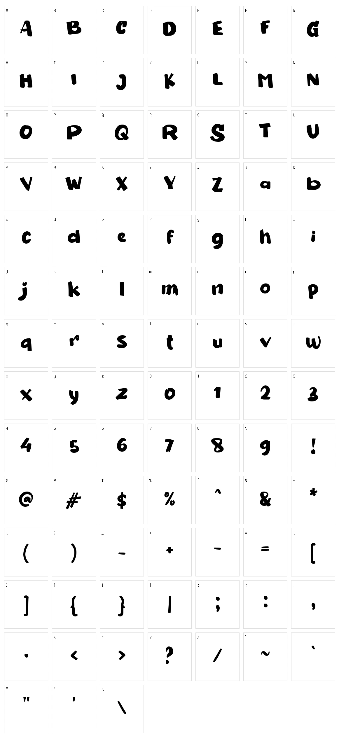 b Bobby Donut Character Set