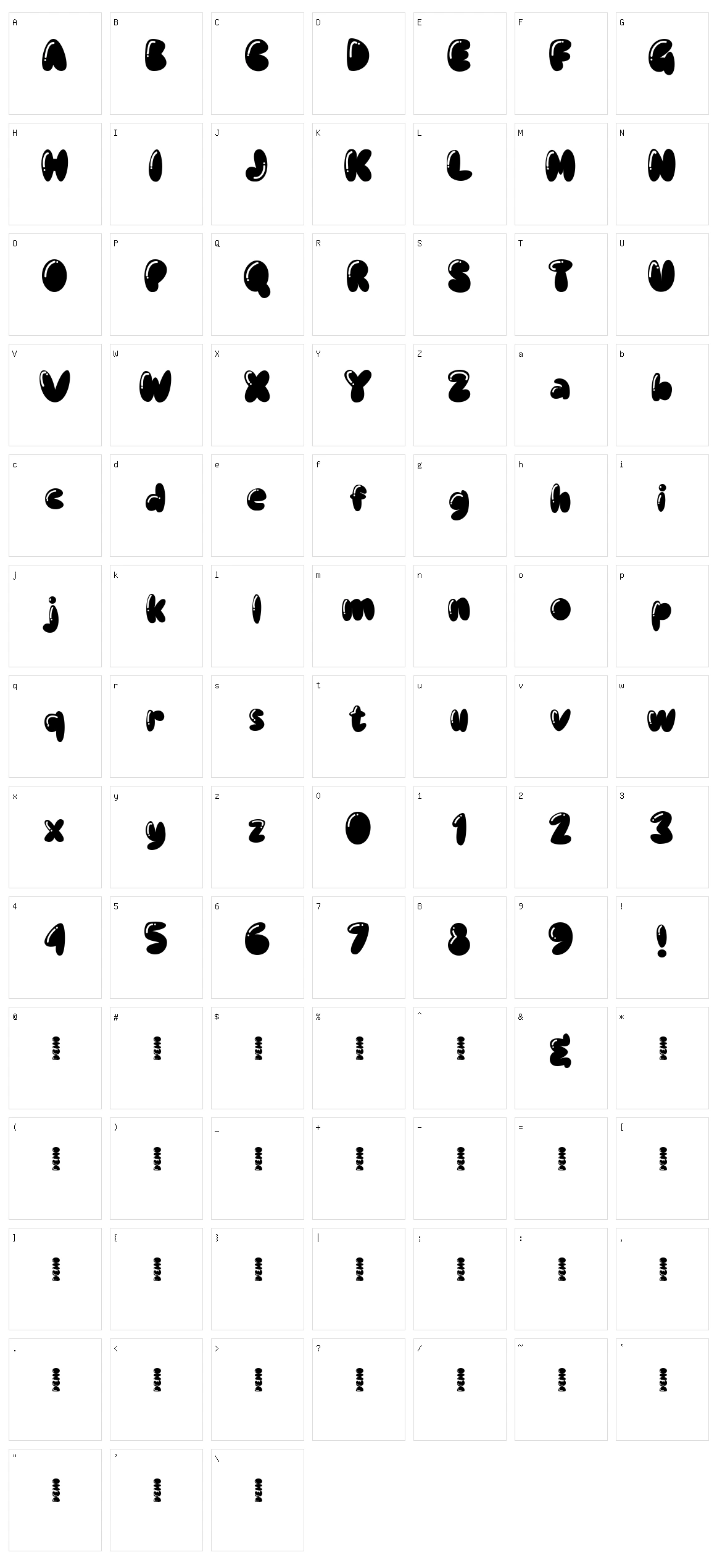 Babel Gamee Character Set