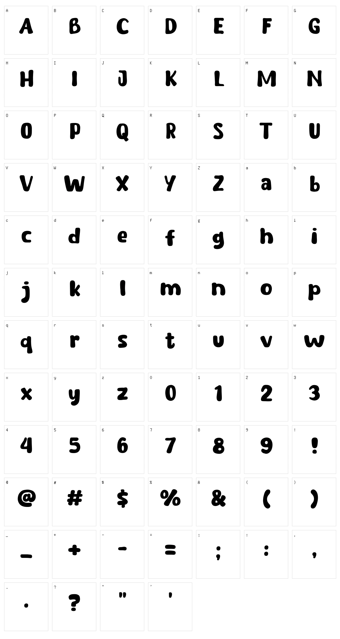 Baby Bumi Character Set
