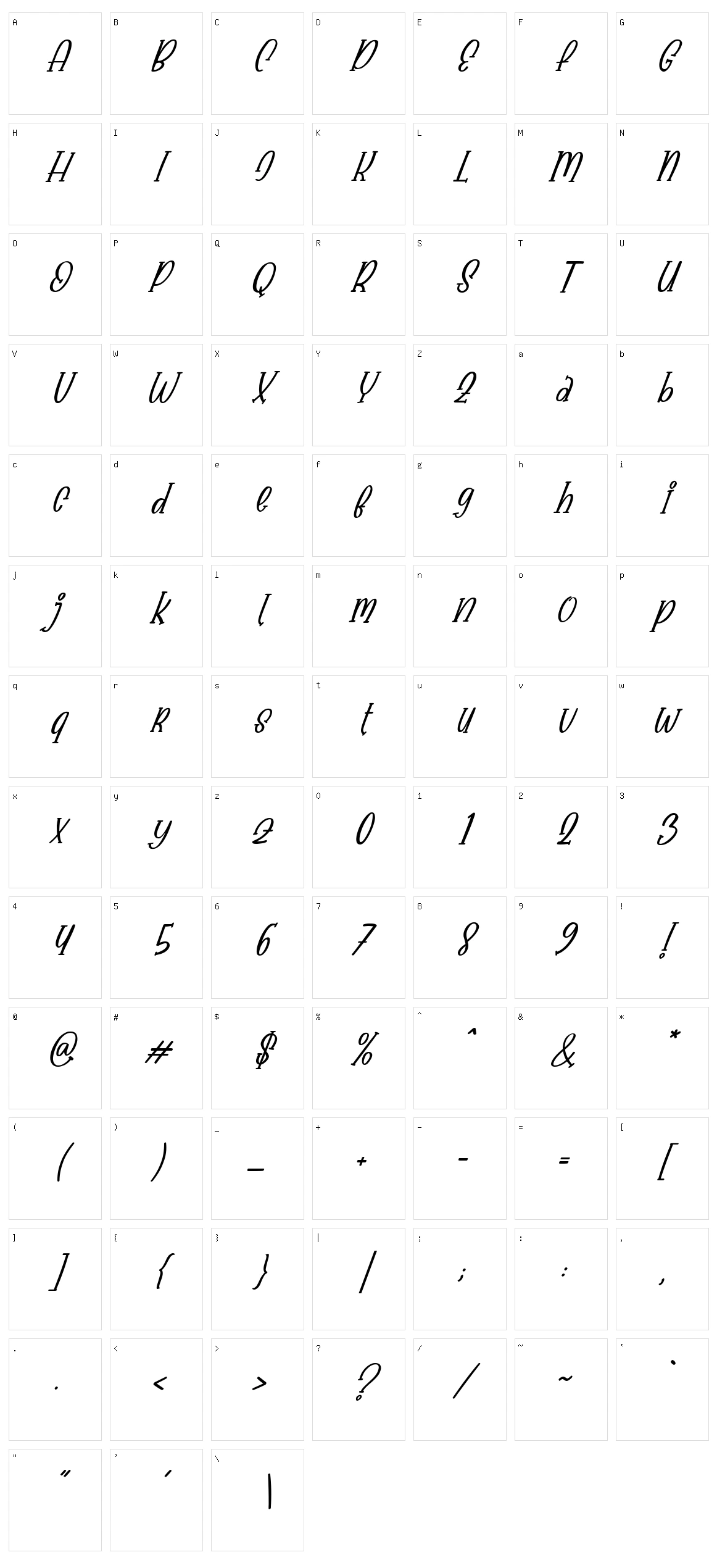 Babyface Character Set