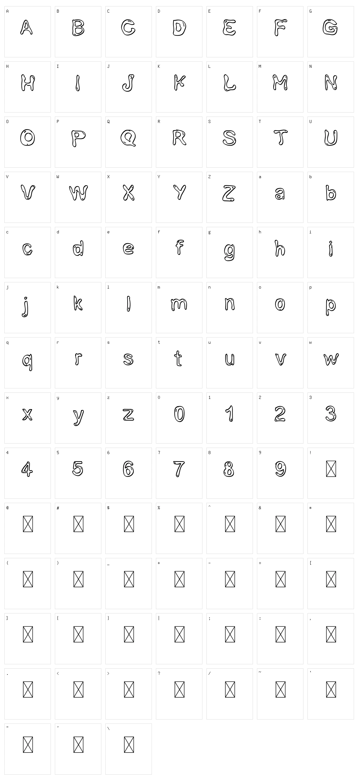 Balghina Character Set