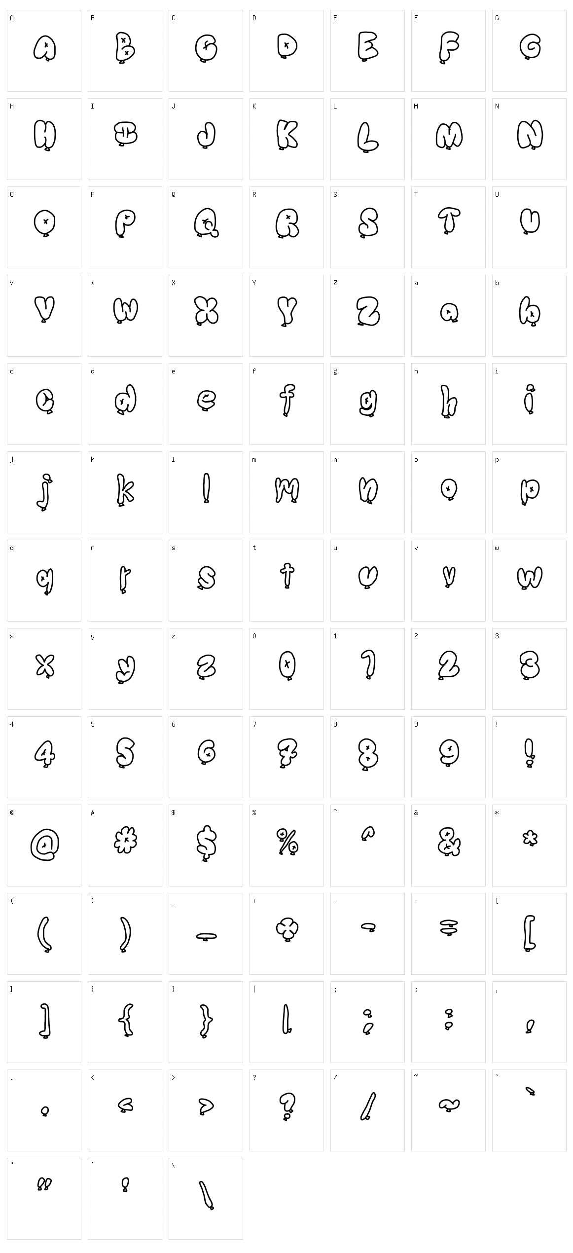 Balloons Character Set