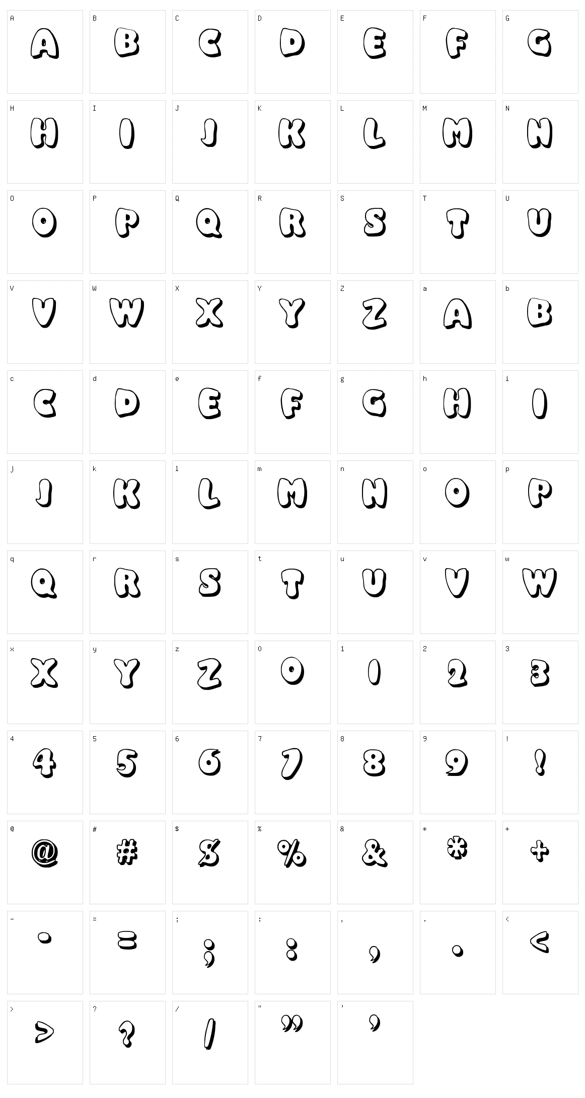 Balloony Character Set