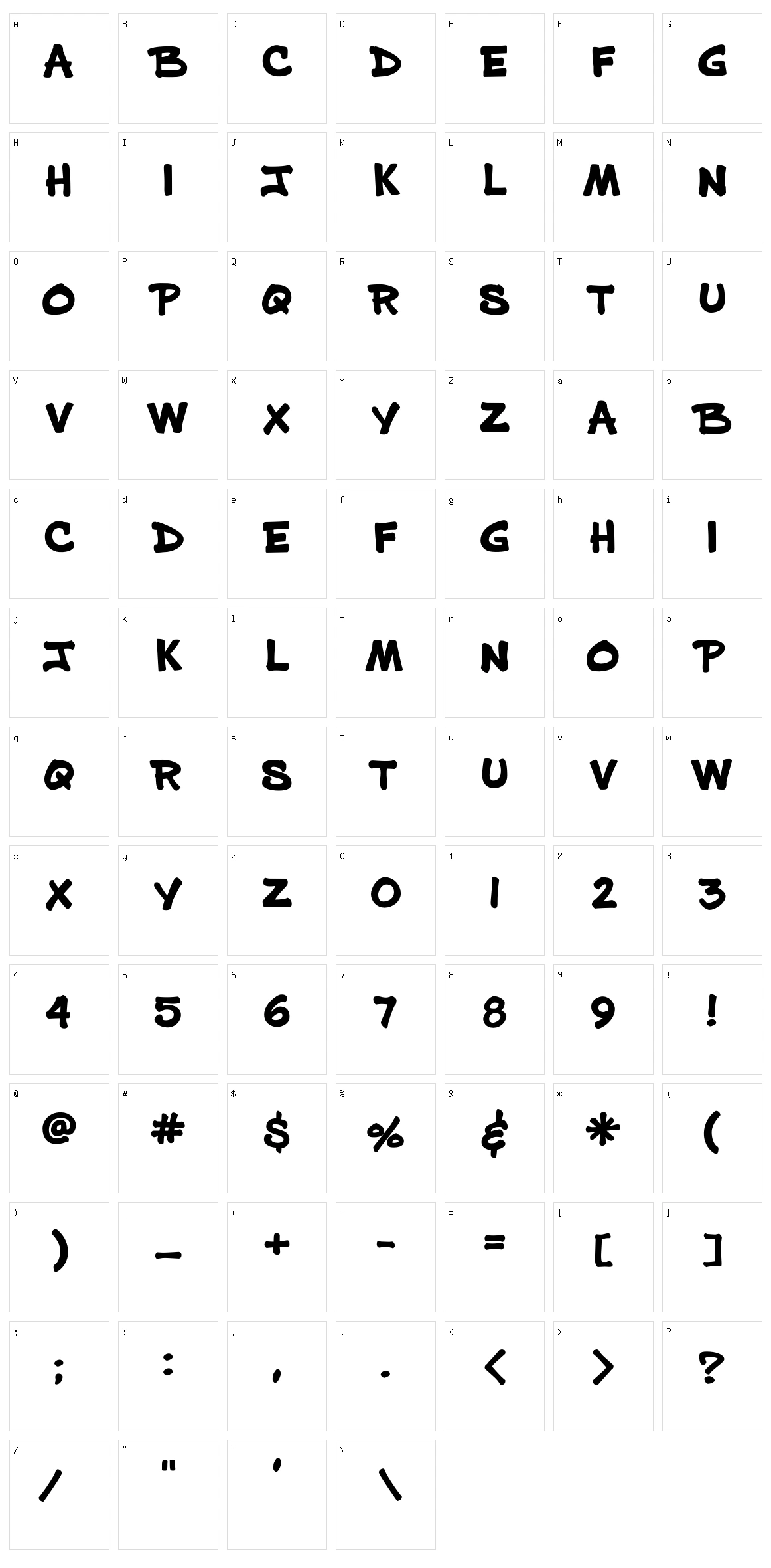 Prizma Fine Character Set