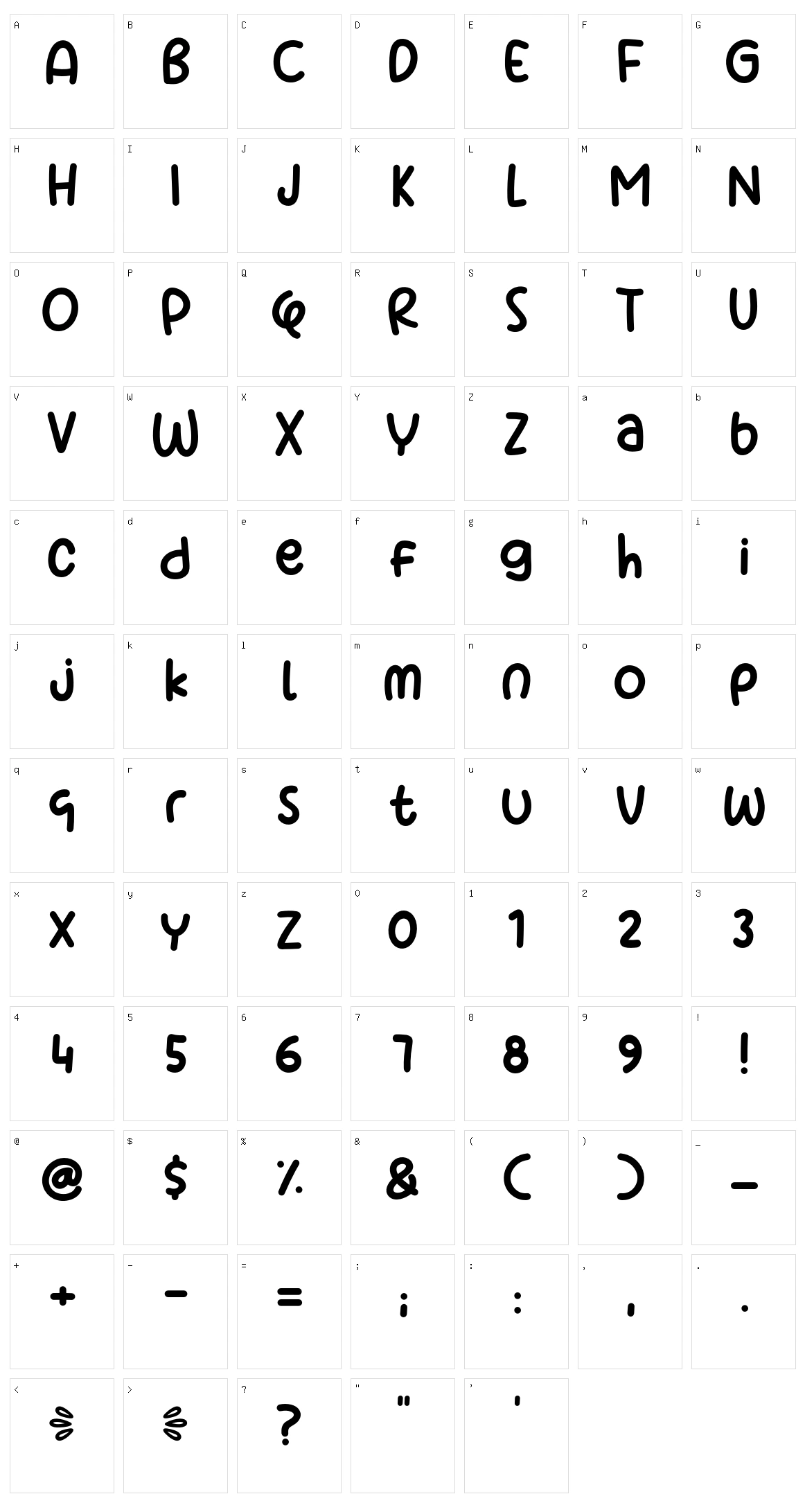 Banana Days Character Set