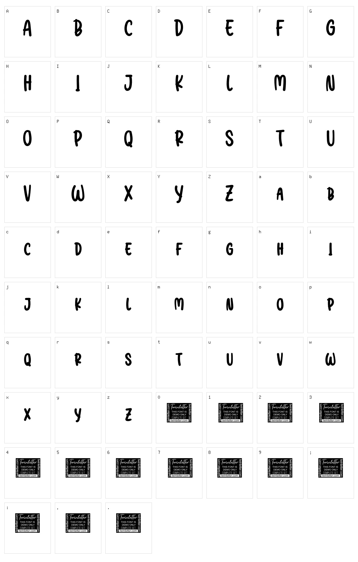 Barbeque Character Set