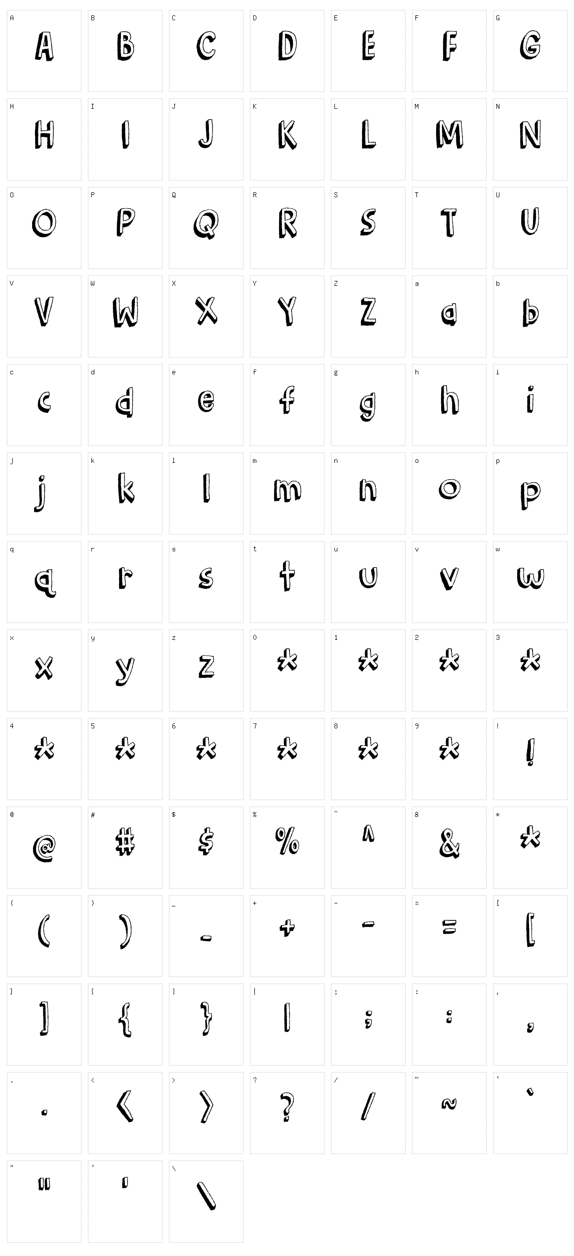 Barking Cat Character Set