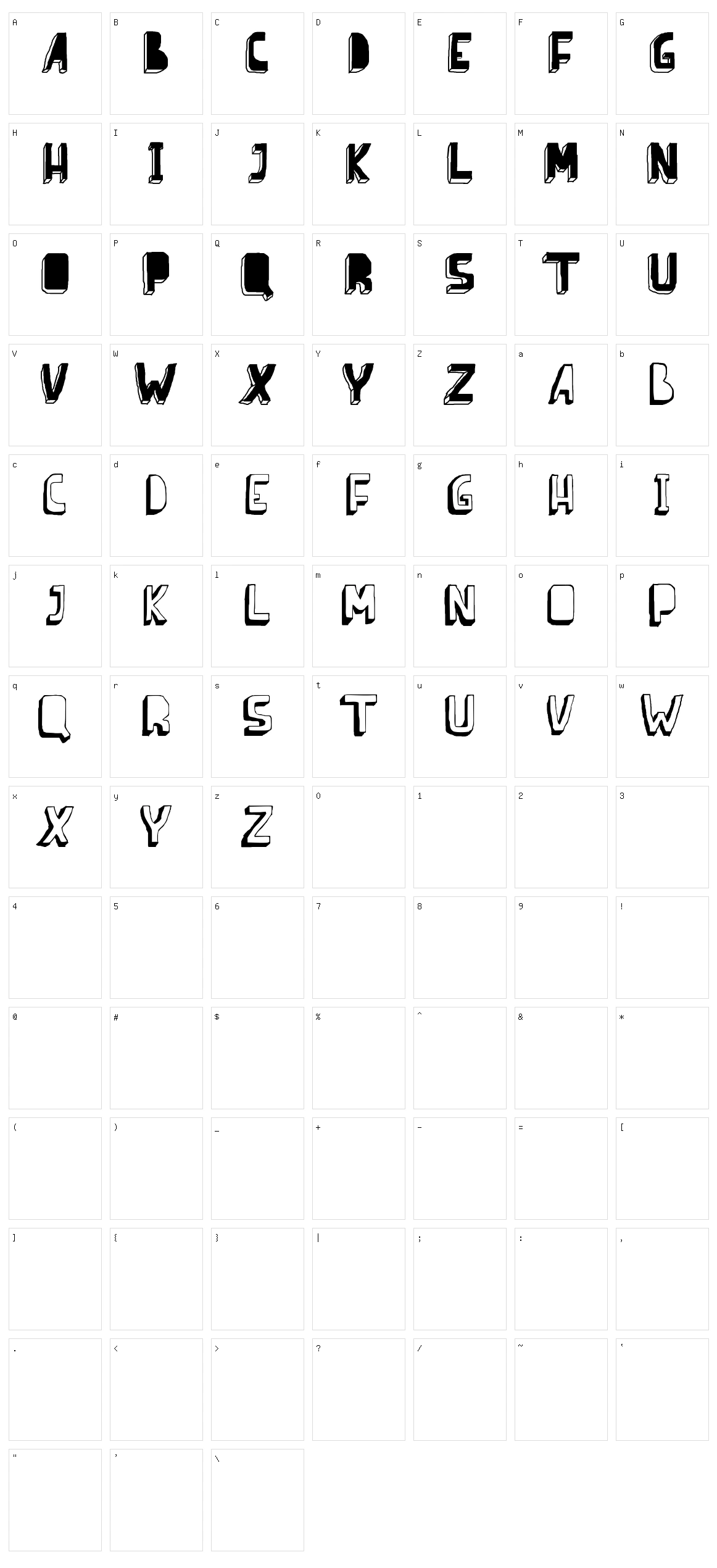 Barnes Erc Character Set