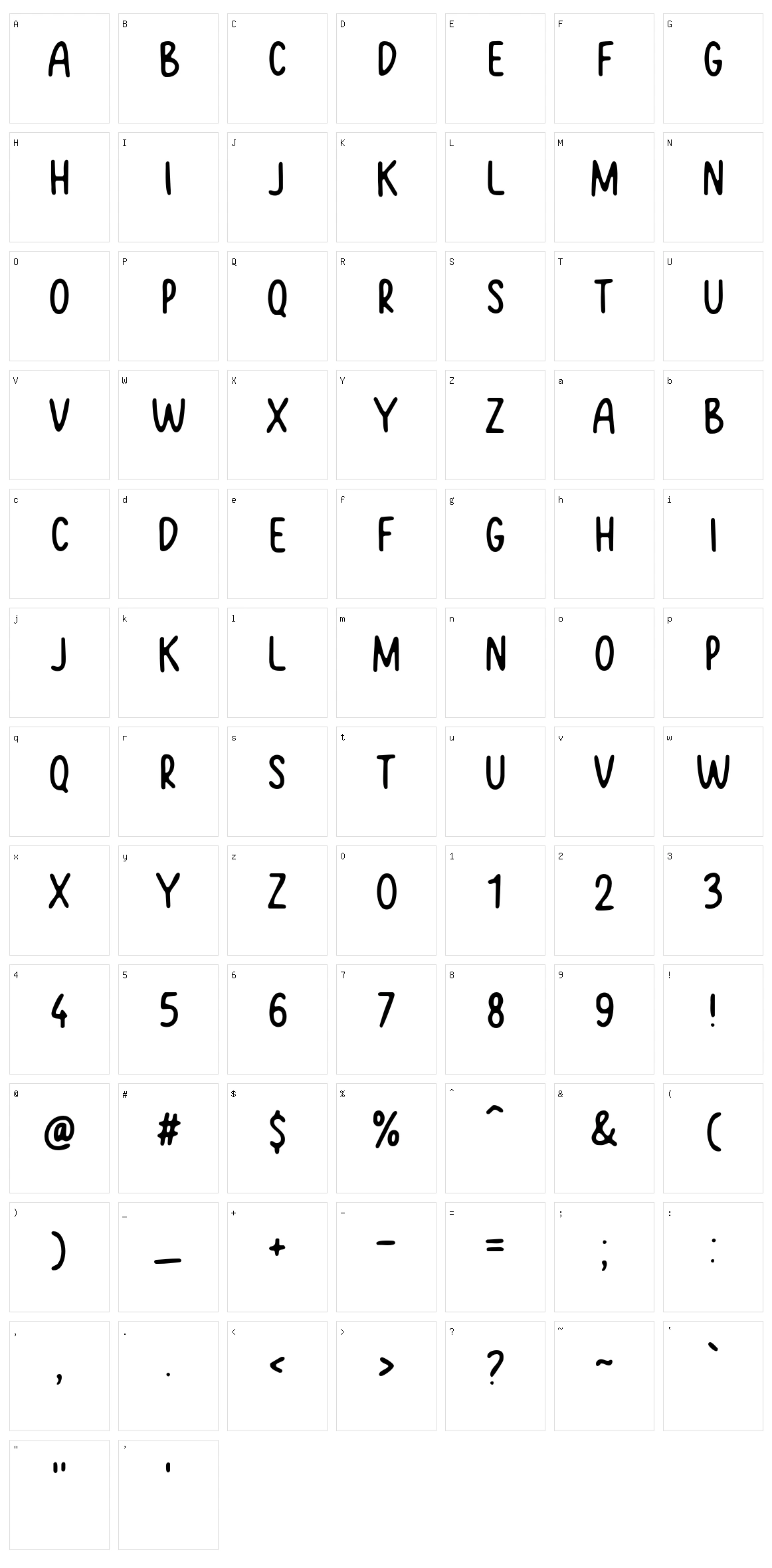 Basesans Character Set