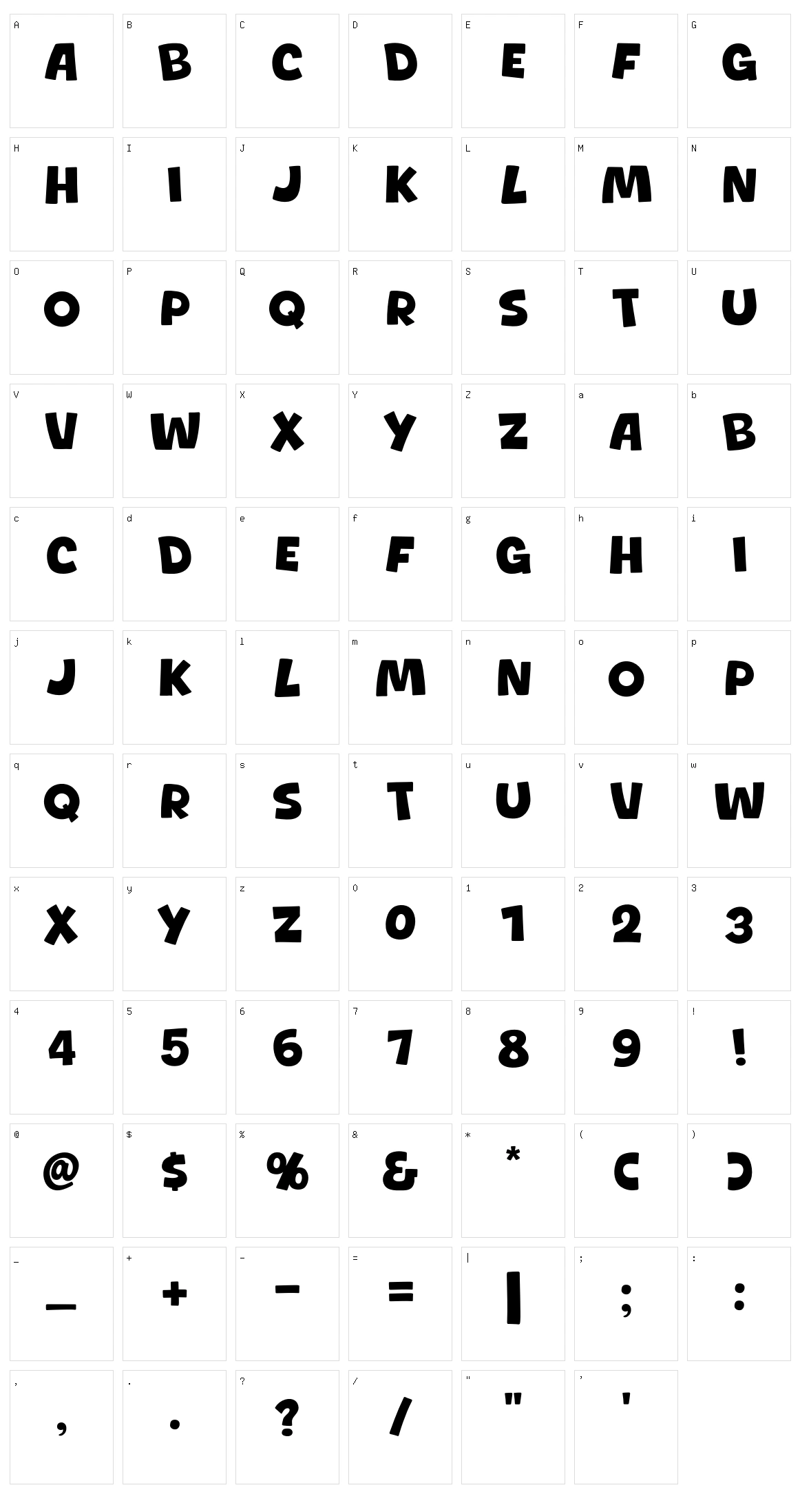 Bedmi Puri Character Set