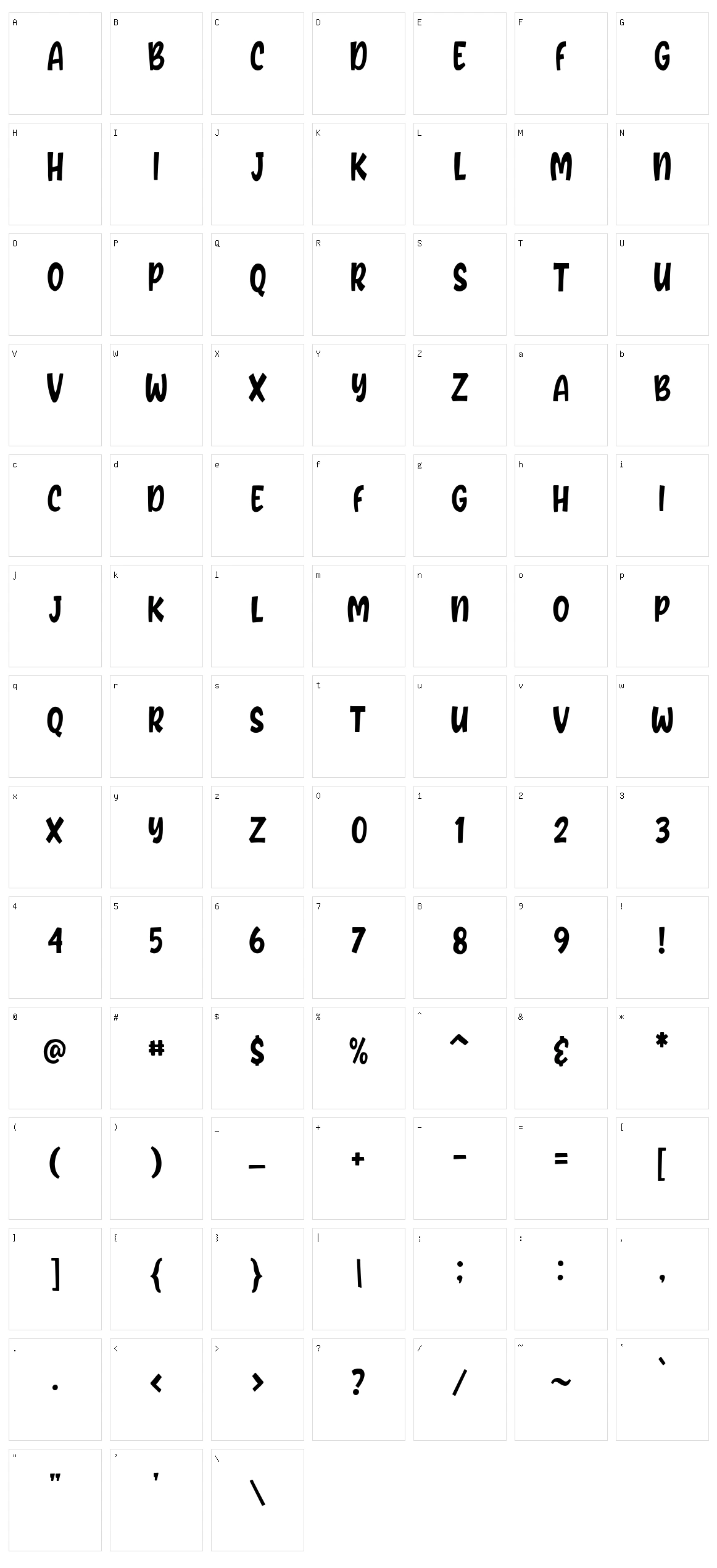 Biber Bread Character Set