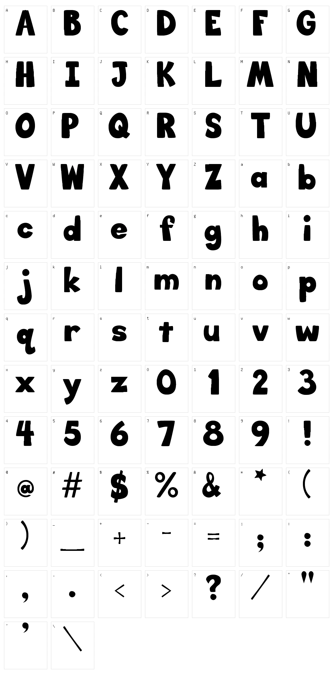 Big Bottom Cartoon Character Set