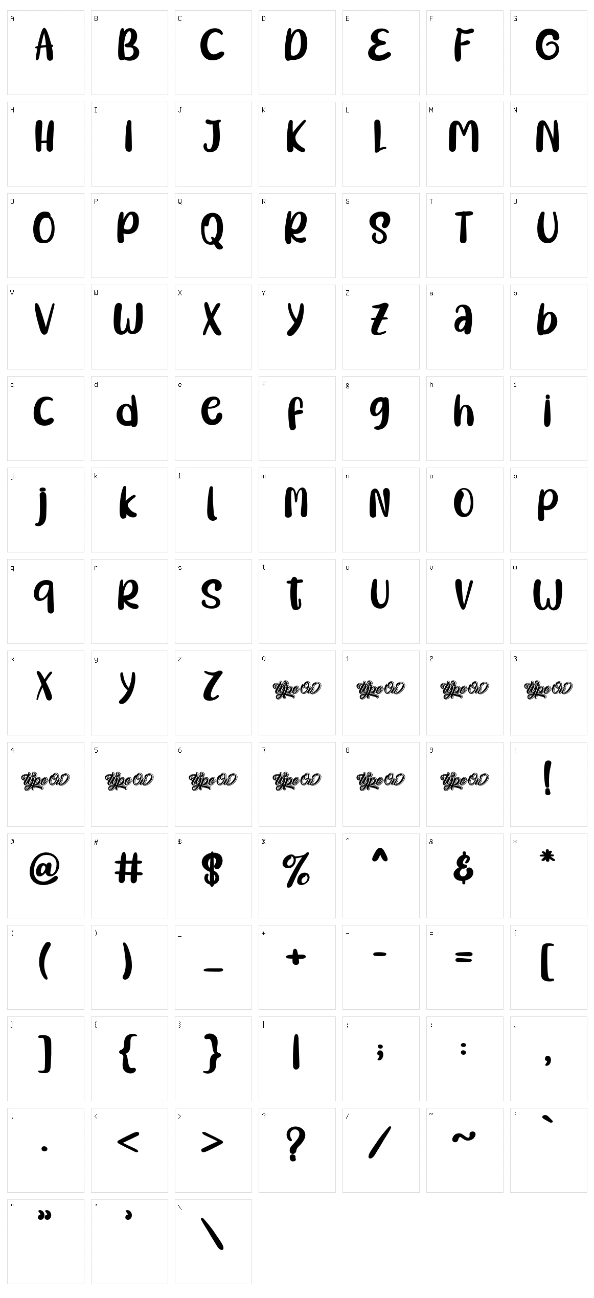 Big Ten Character Set