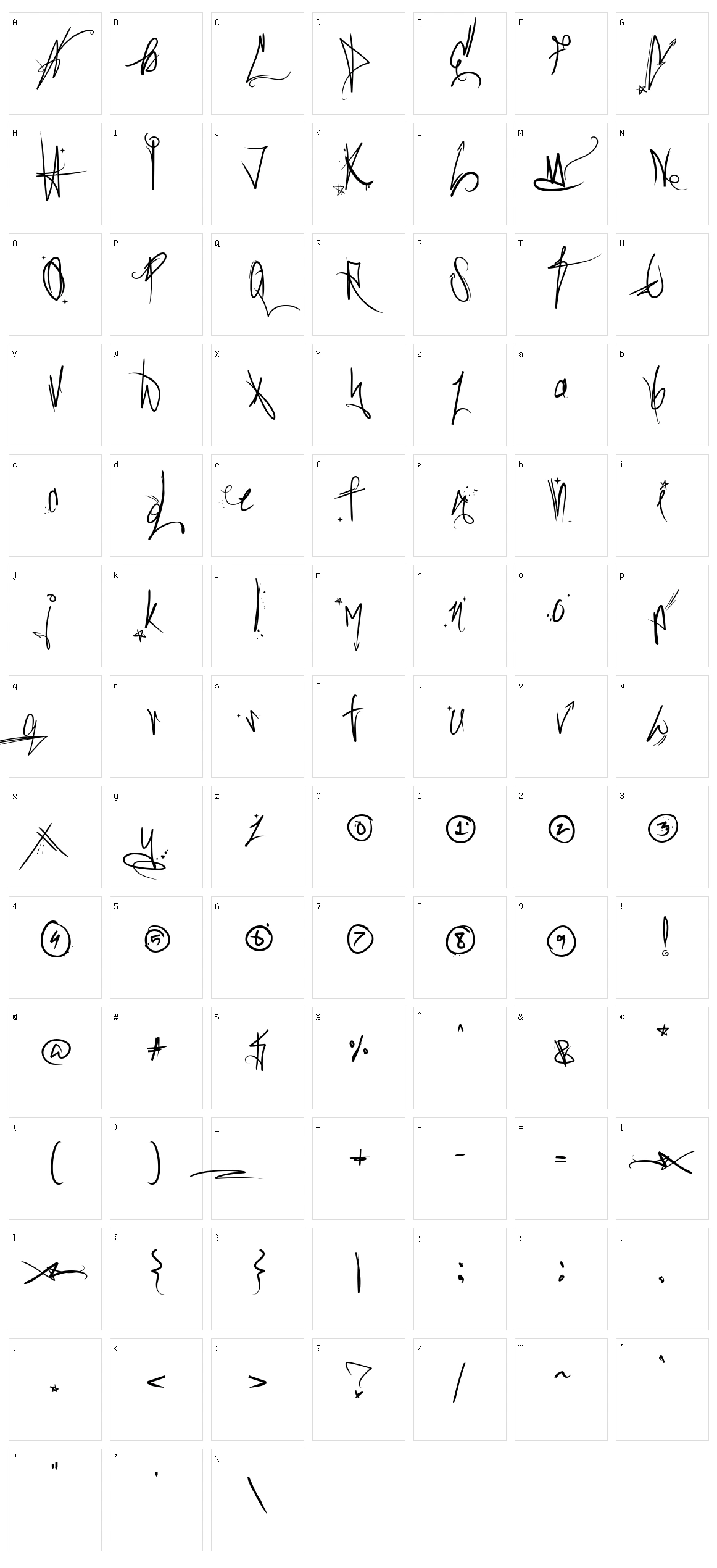 Sick Capital Vice Character Set