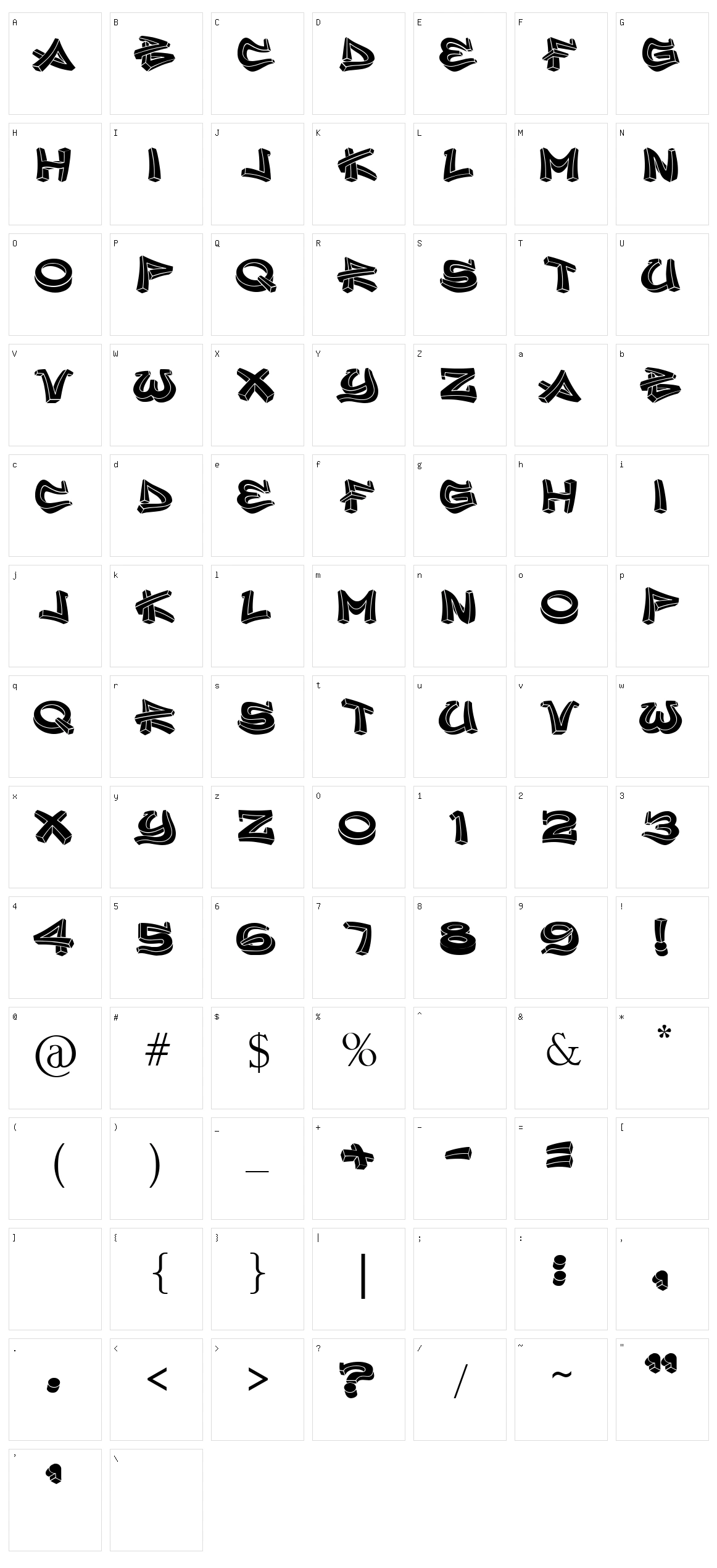 Inner City Character Set