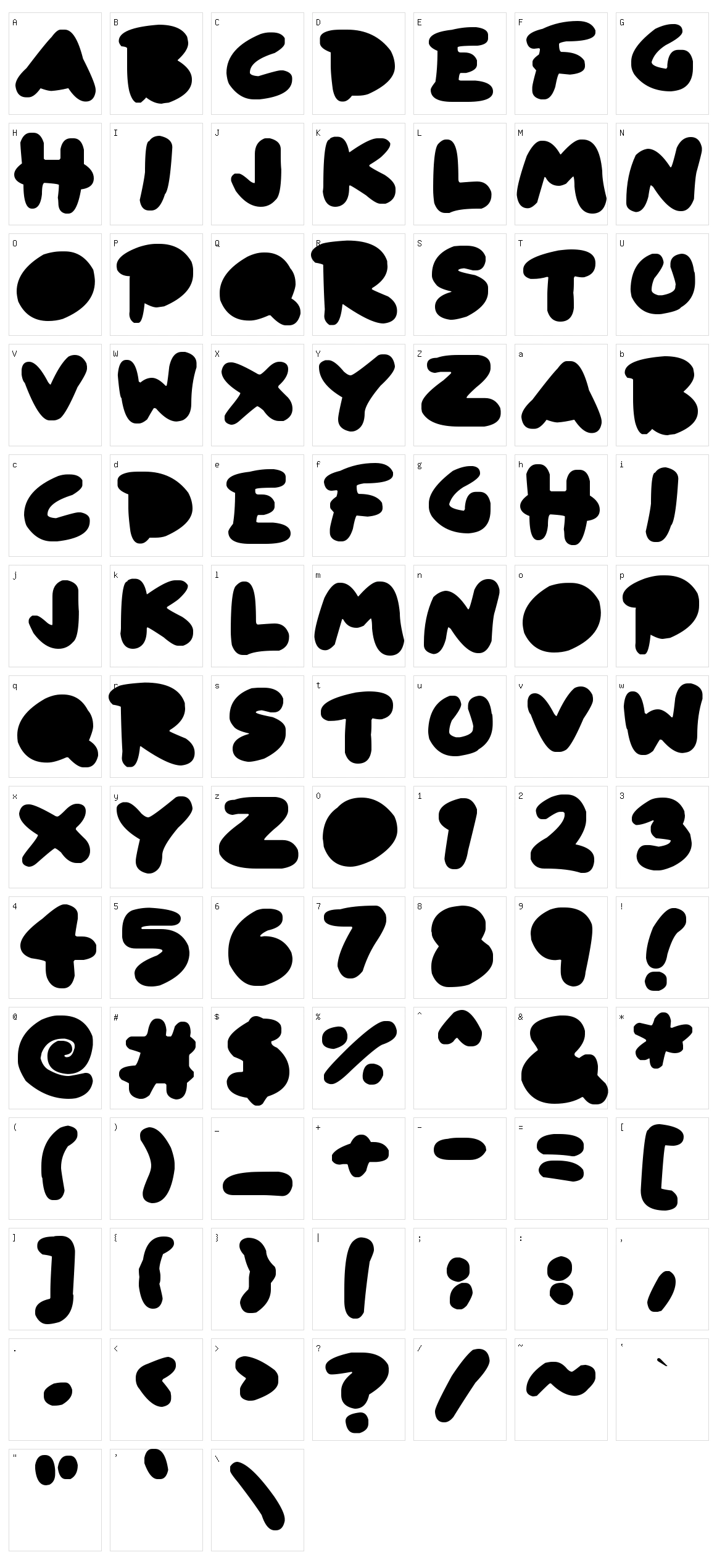 Blob Toon Shadows Character Set