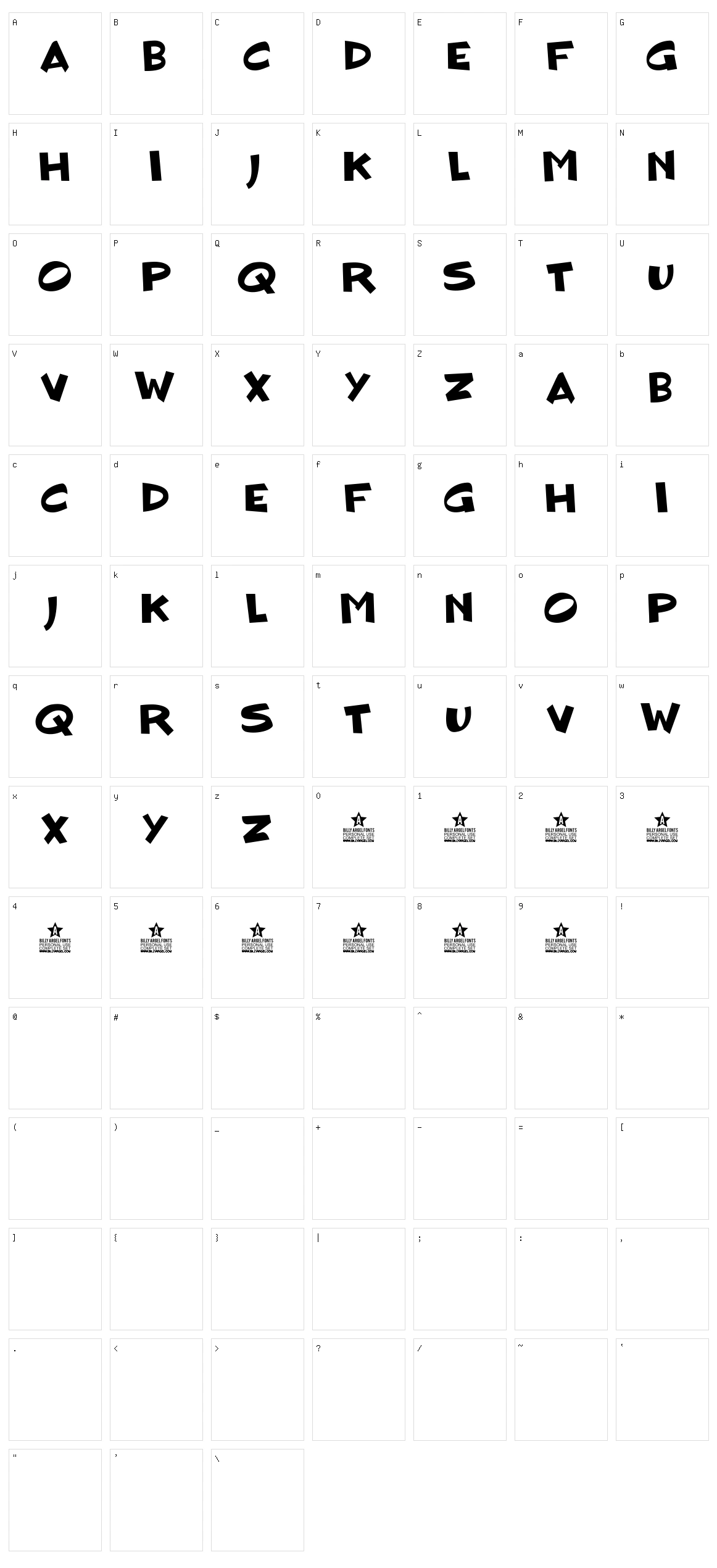Blockhead Dude Character Set