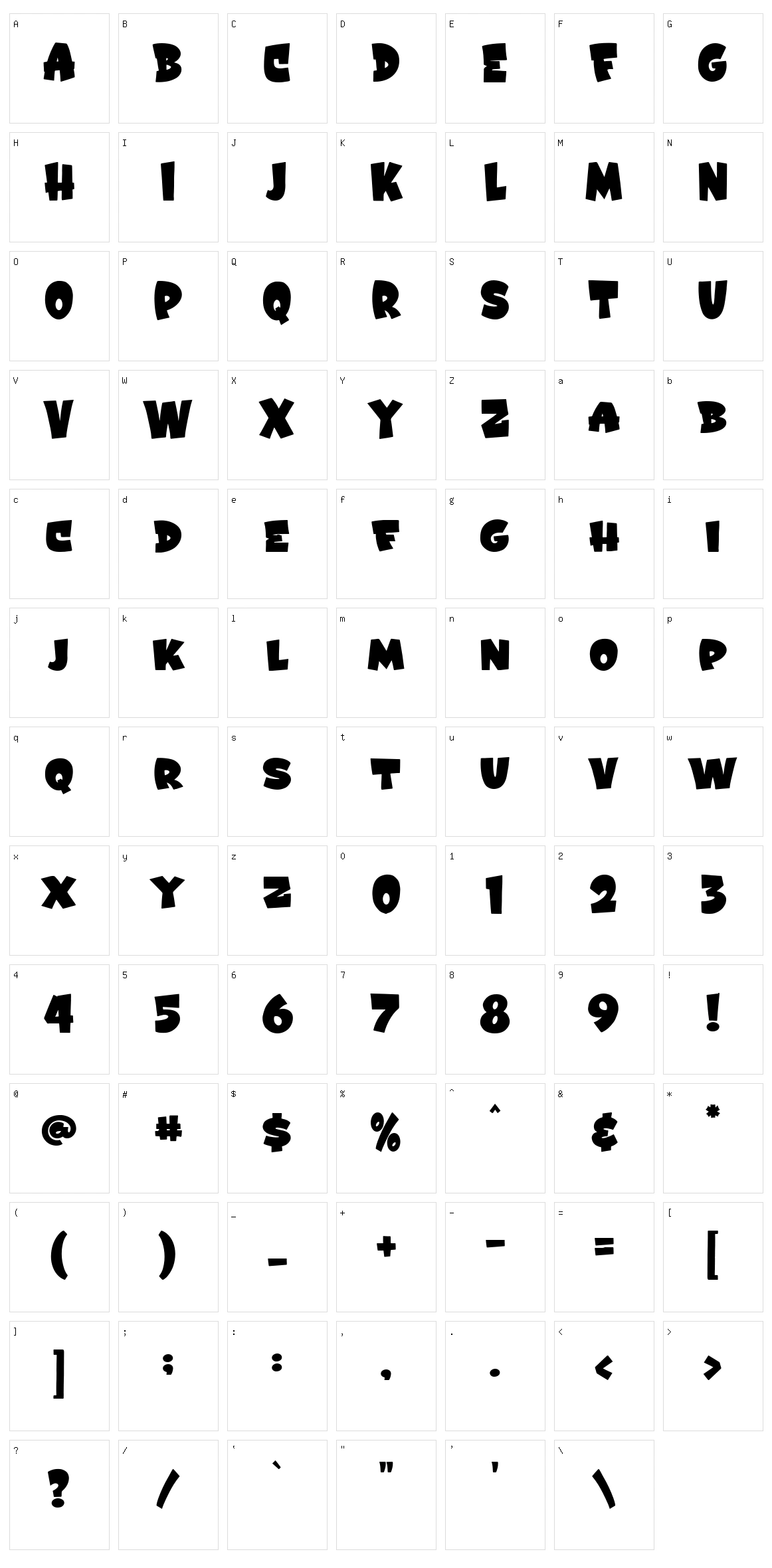 Blood Blaster Character Set