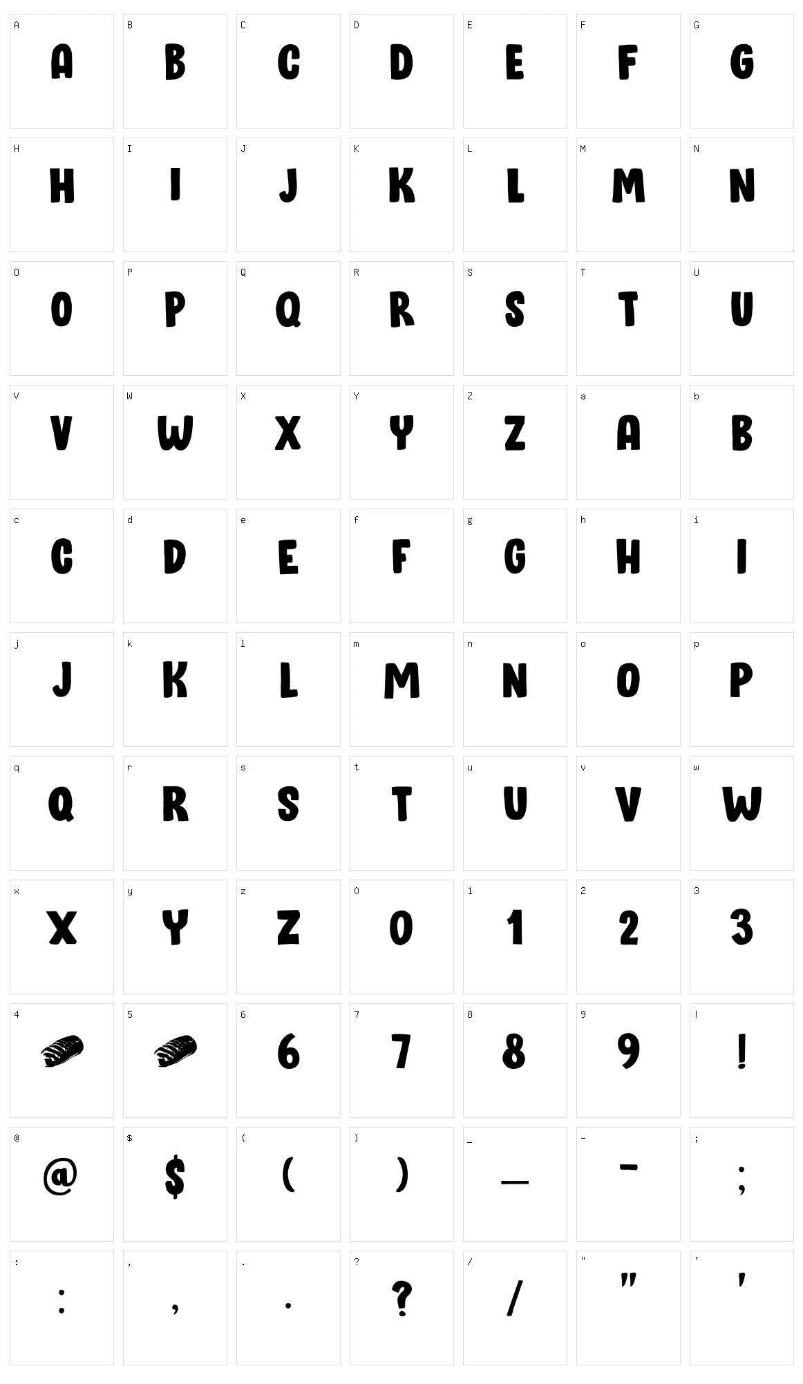 Bloomer Character Set