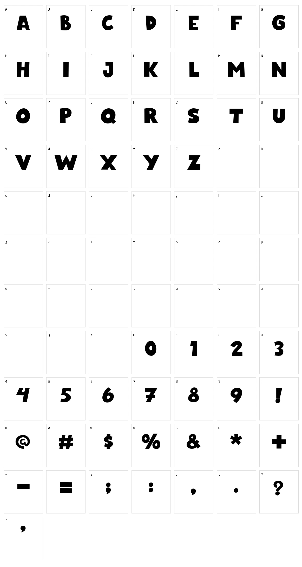 Blue Night Character Set