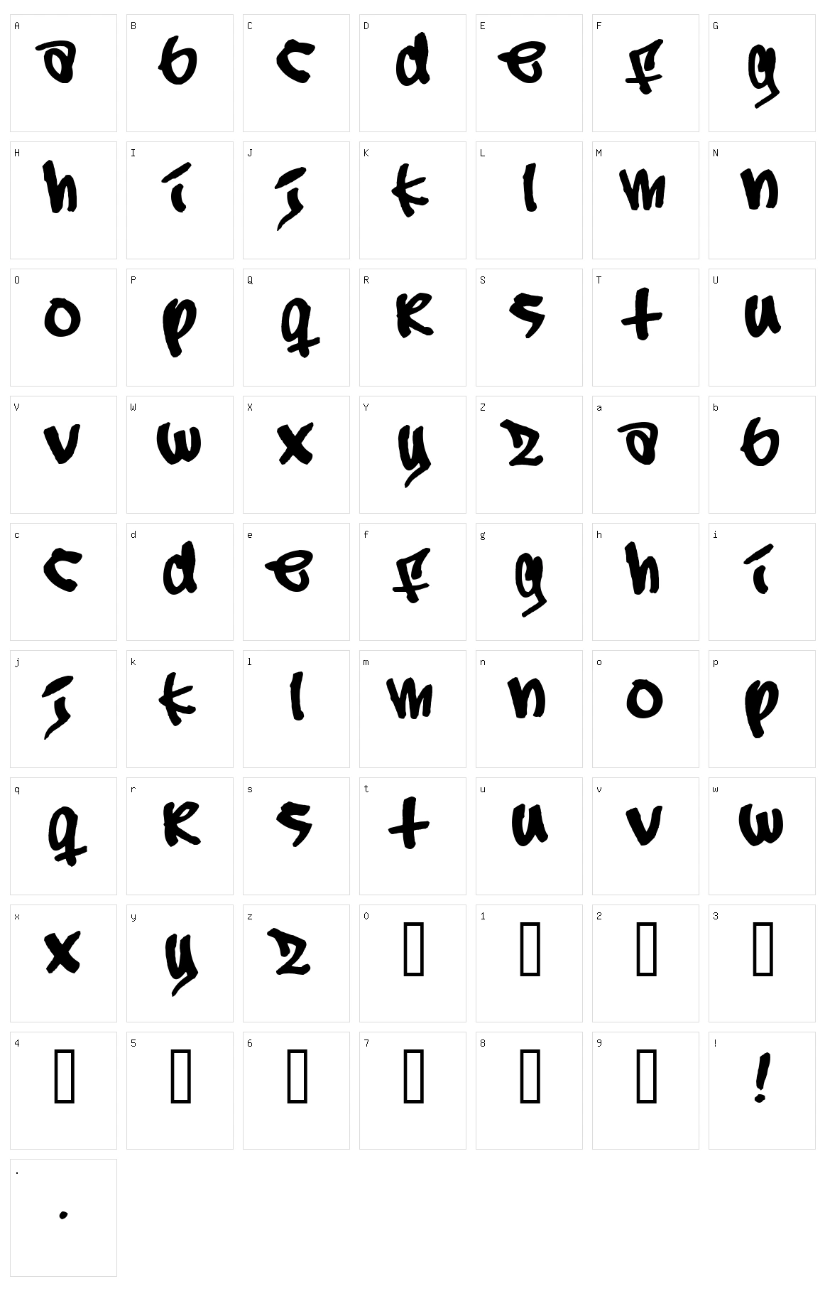 Subway Character Set