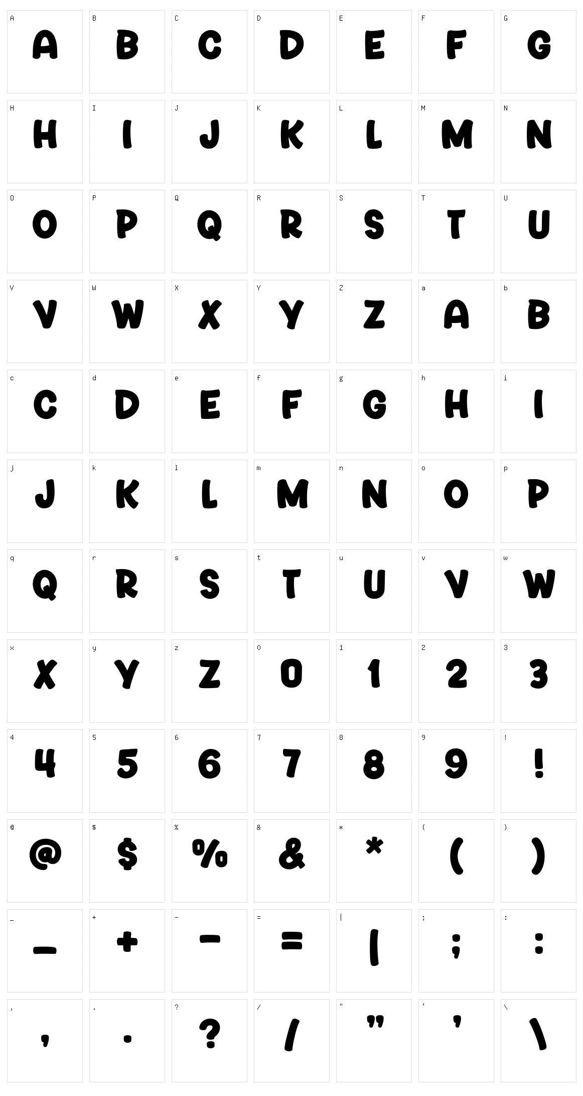 Blues Smile Character Set