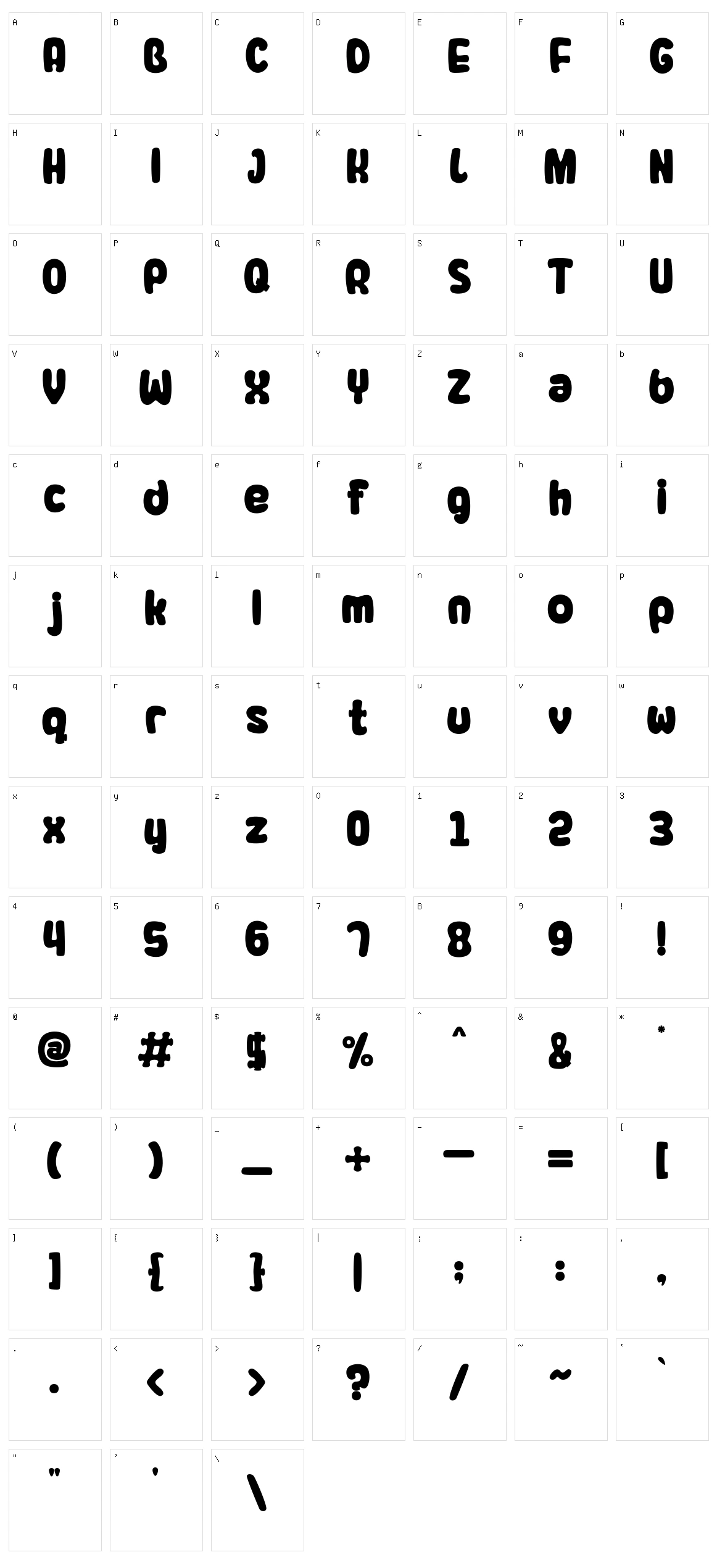 Bo Child Character Set