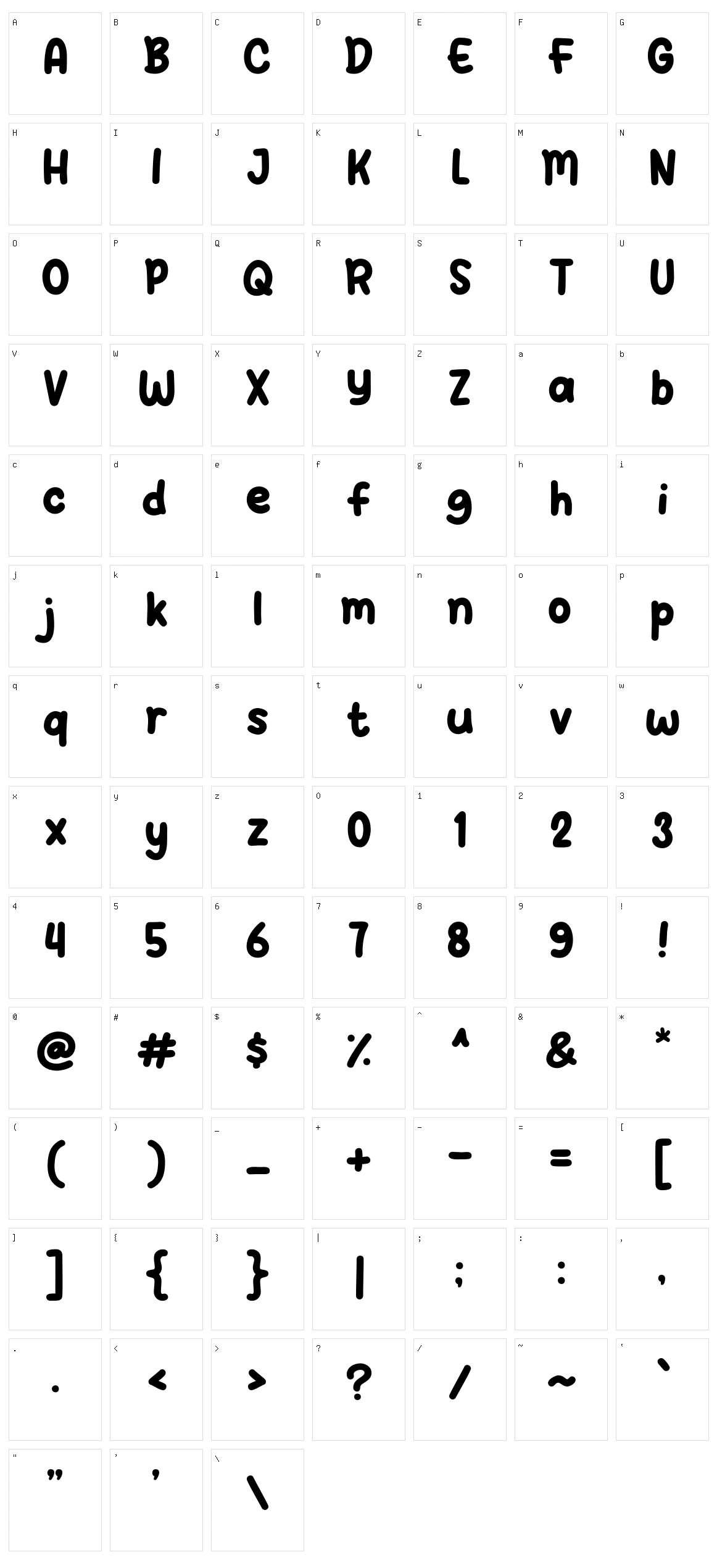 Boba Milky Character Set