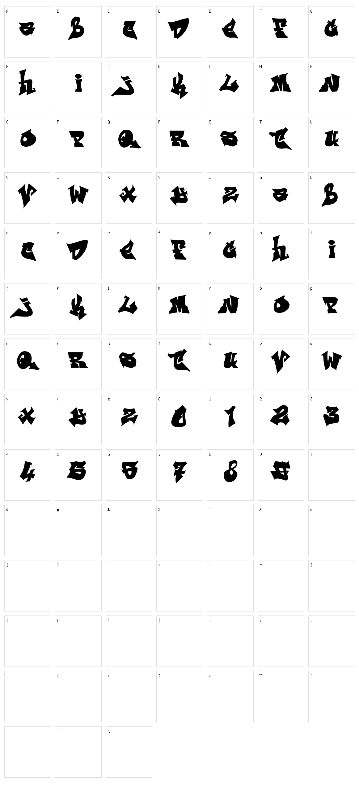 ReskaGraf Character Set