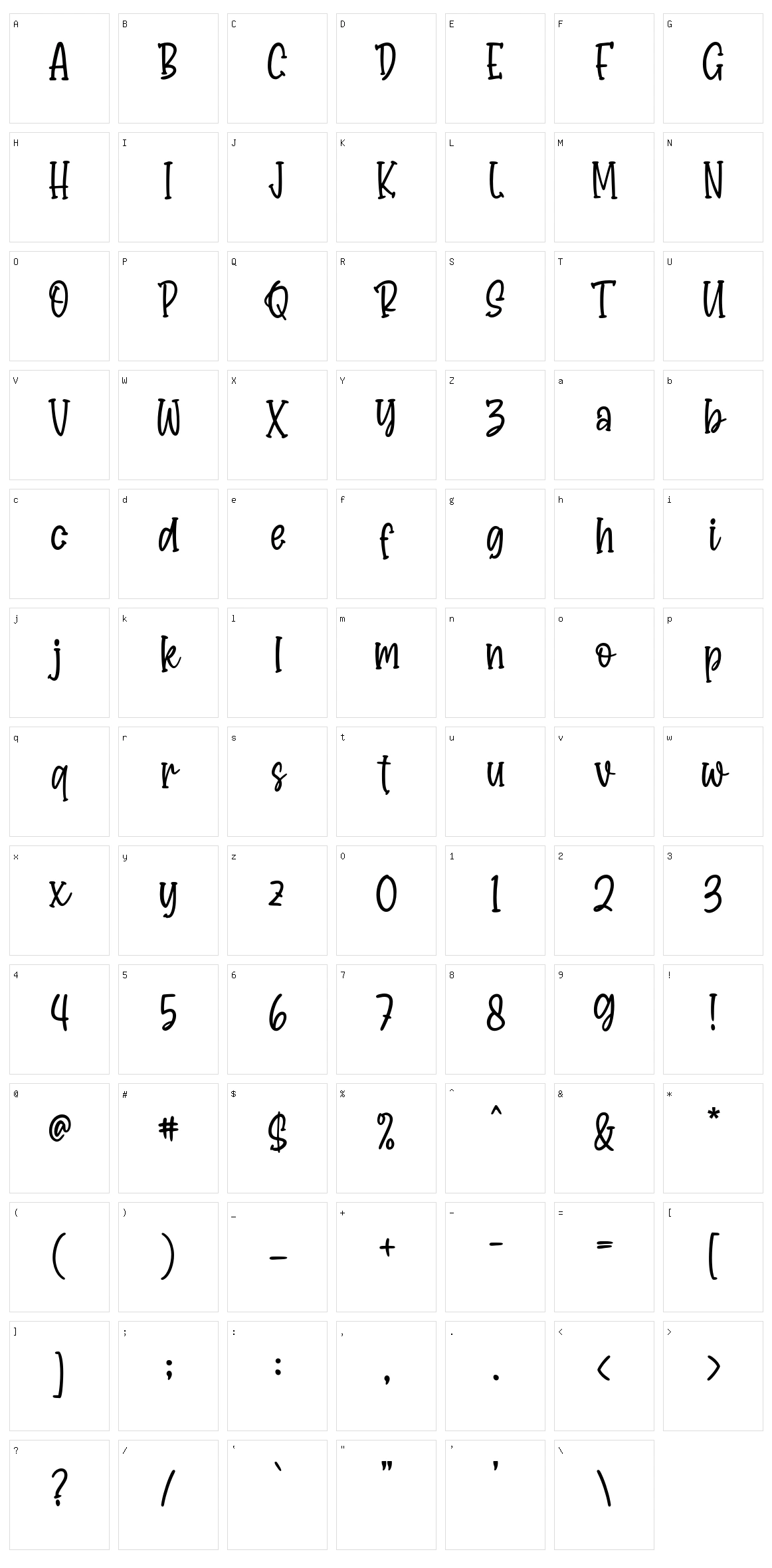 Bondy Quirky Character Set
