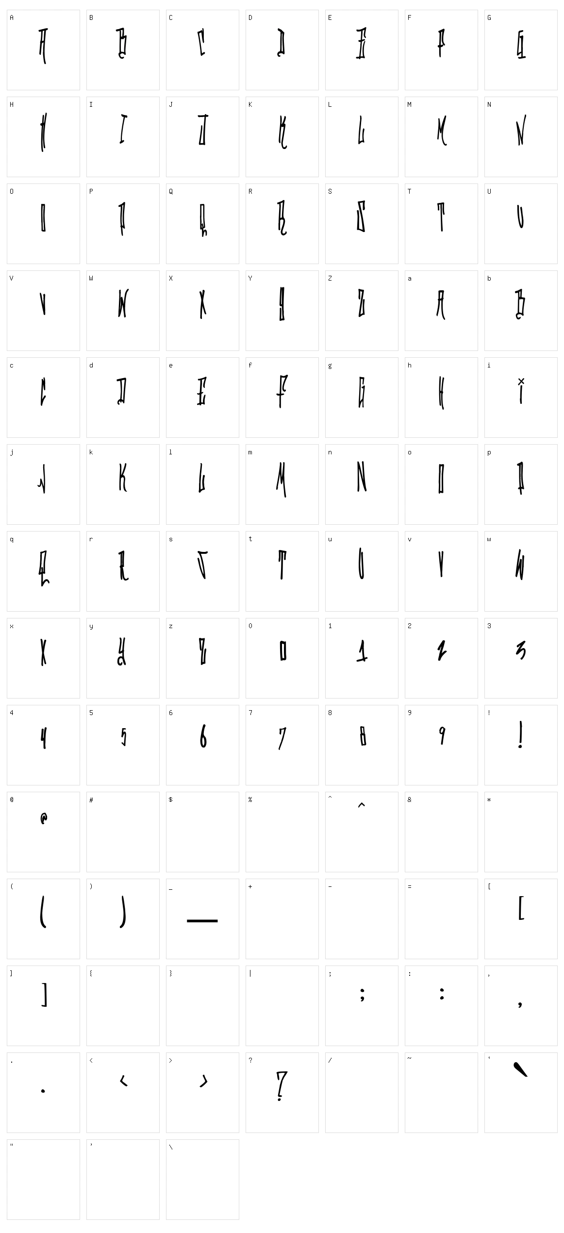 Grafitik Riot Character Set