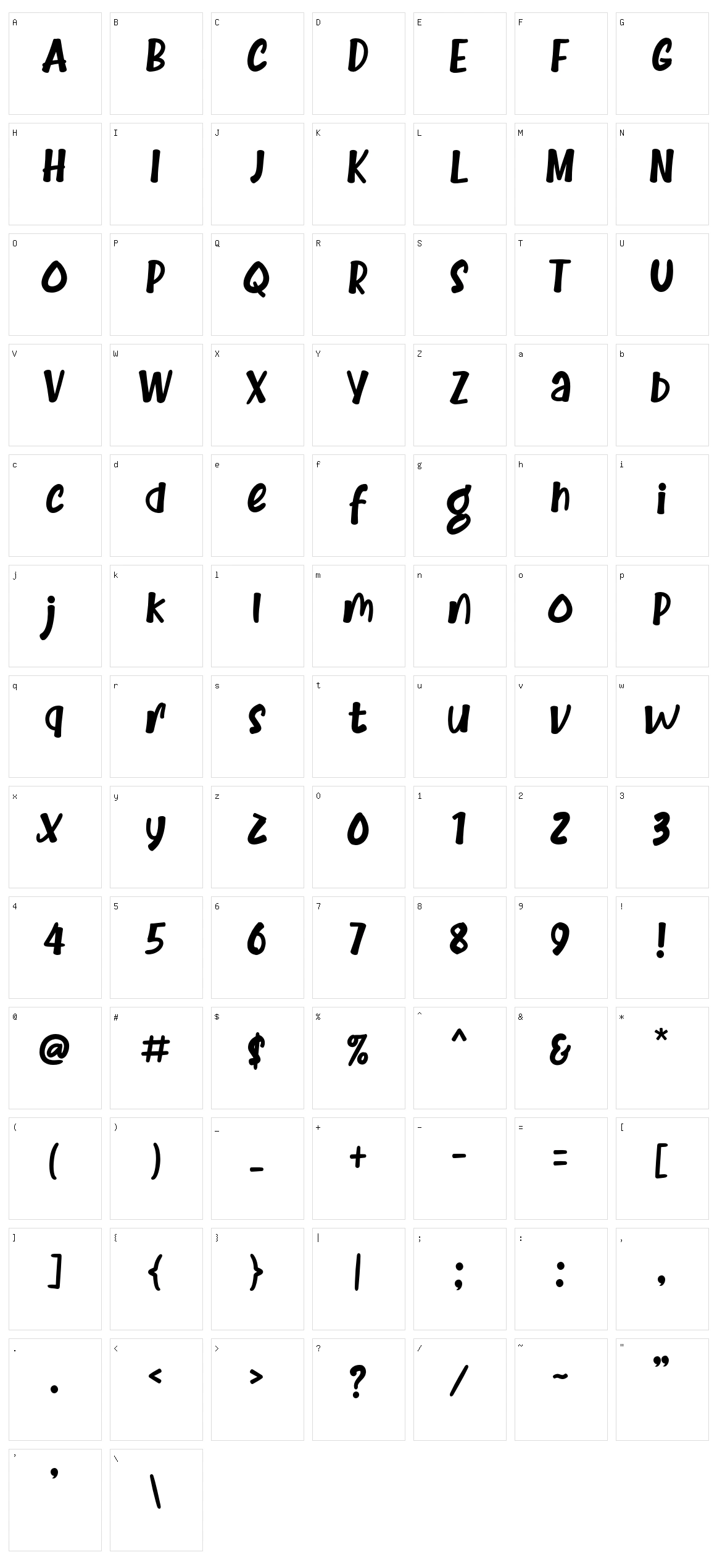 Brandon Bromley Character Set