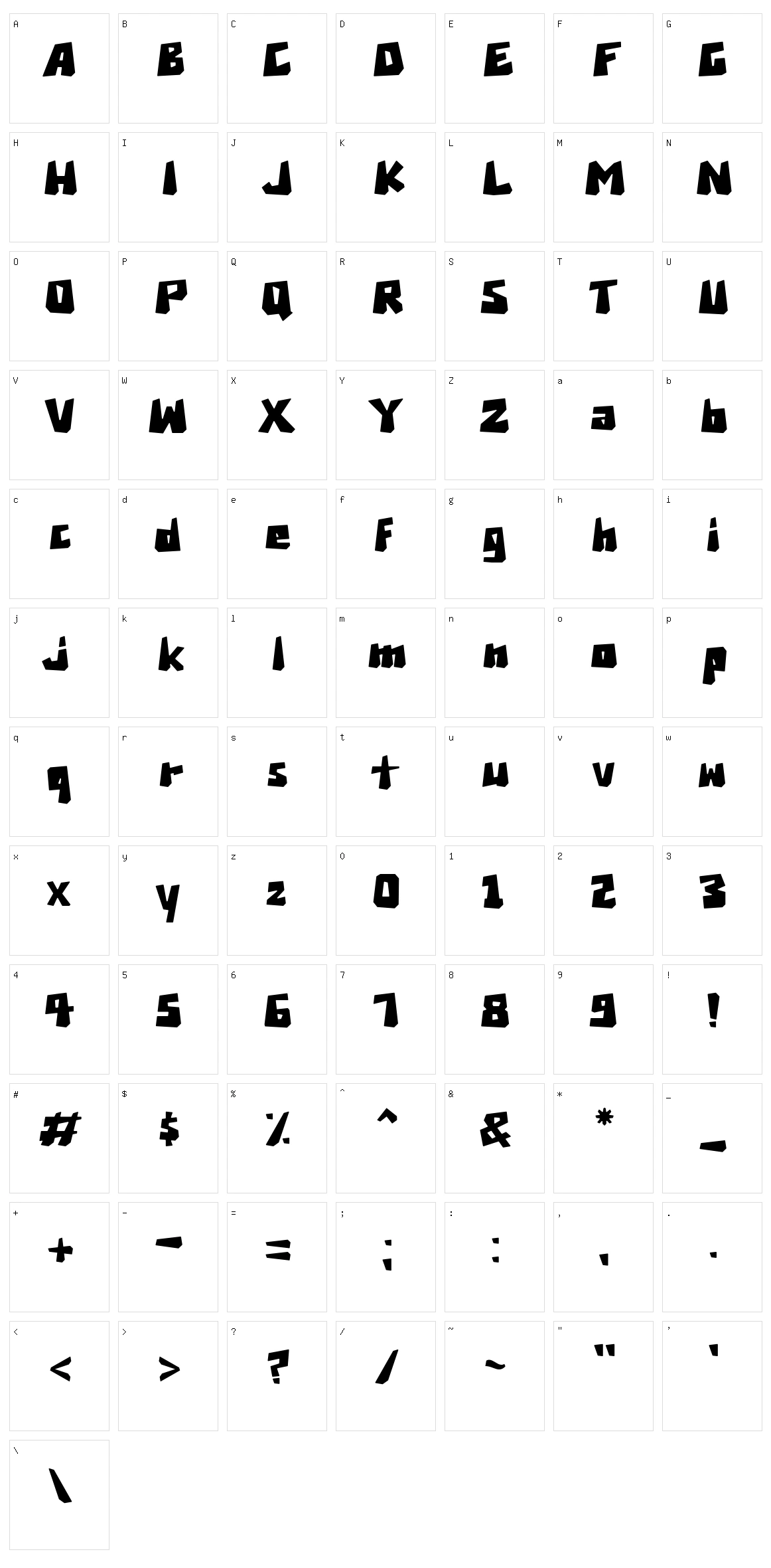 Brexi Stone Character Set