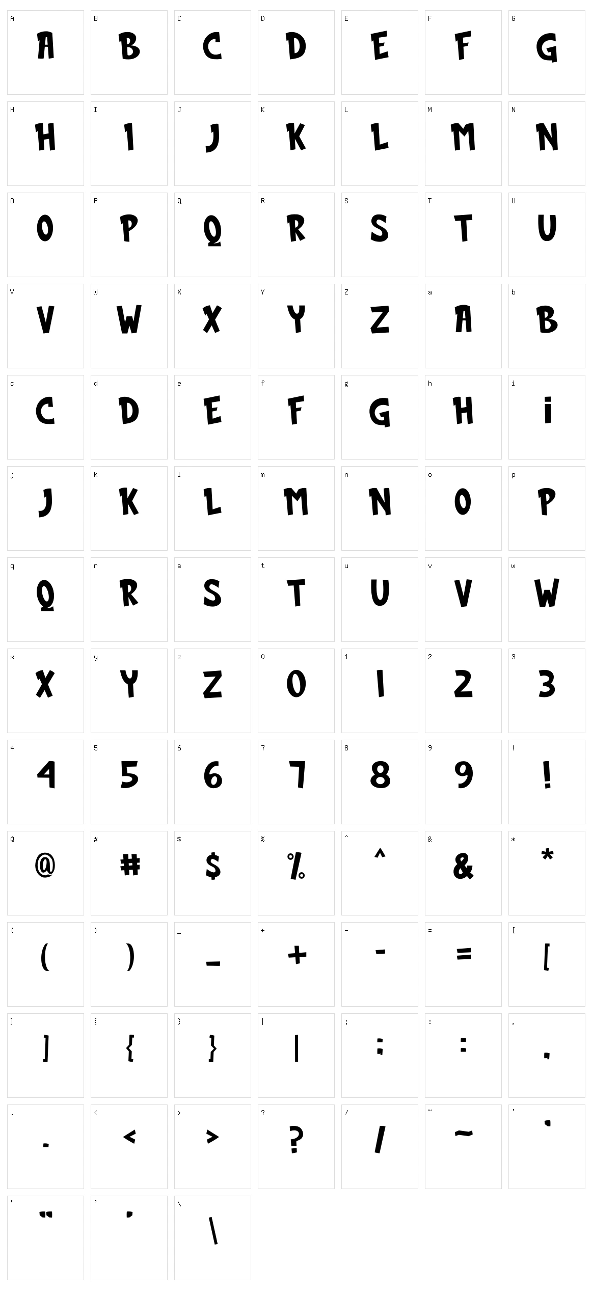 Brick Comic Character Set